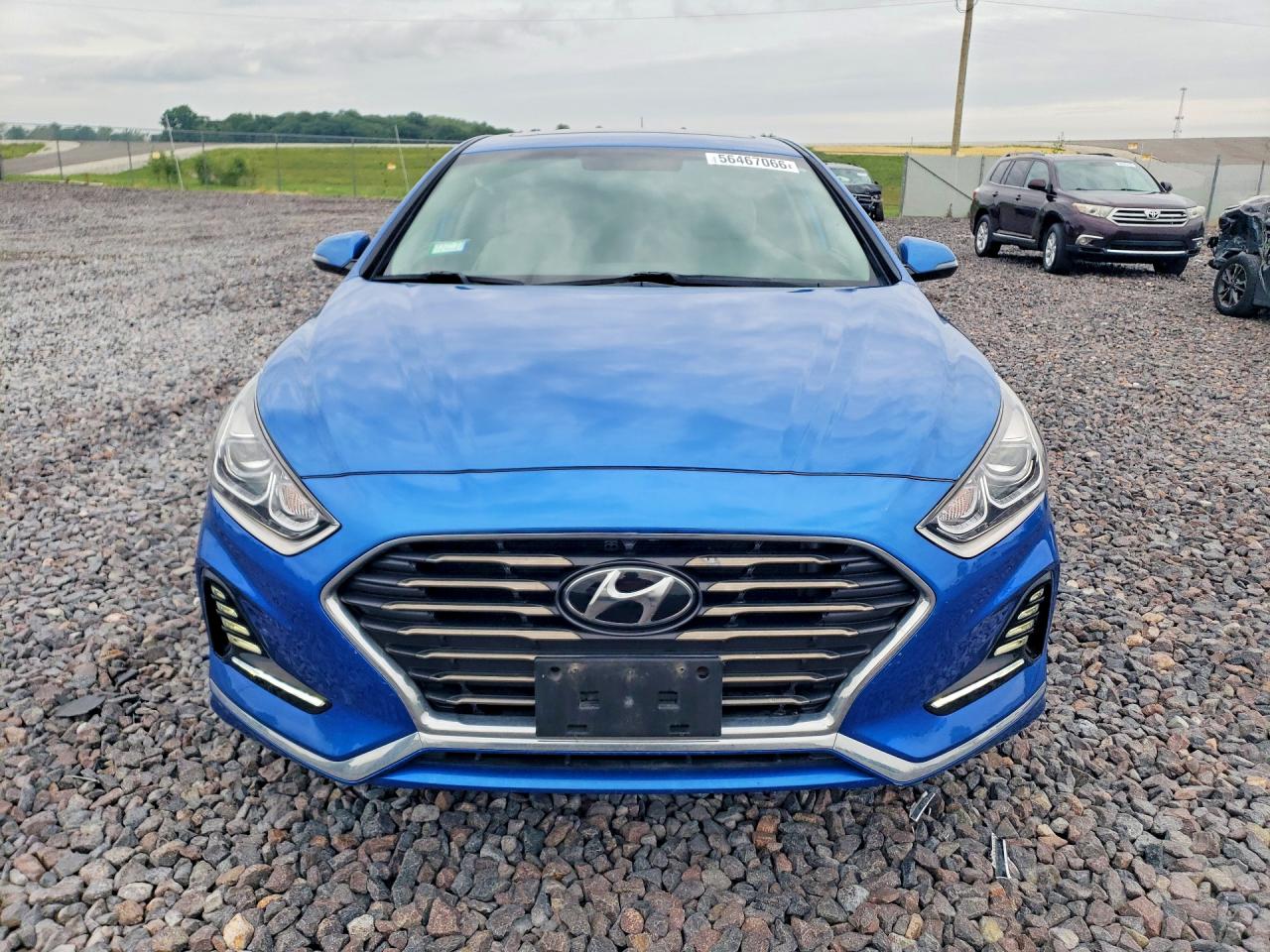 2018 Hyundai Sonata Limited Blue vin: 5NPE34AF5JH692915