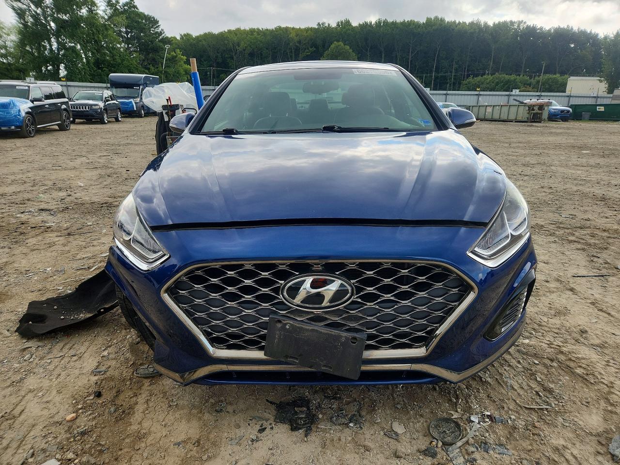 2019 Hyundai Sonata Sport Синий vin: 5NPE34AF5KH735084