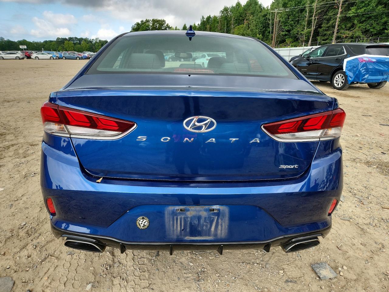 2019 Hyundai Sonata Sport Синий vin: 5NPE34AF5KH735084