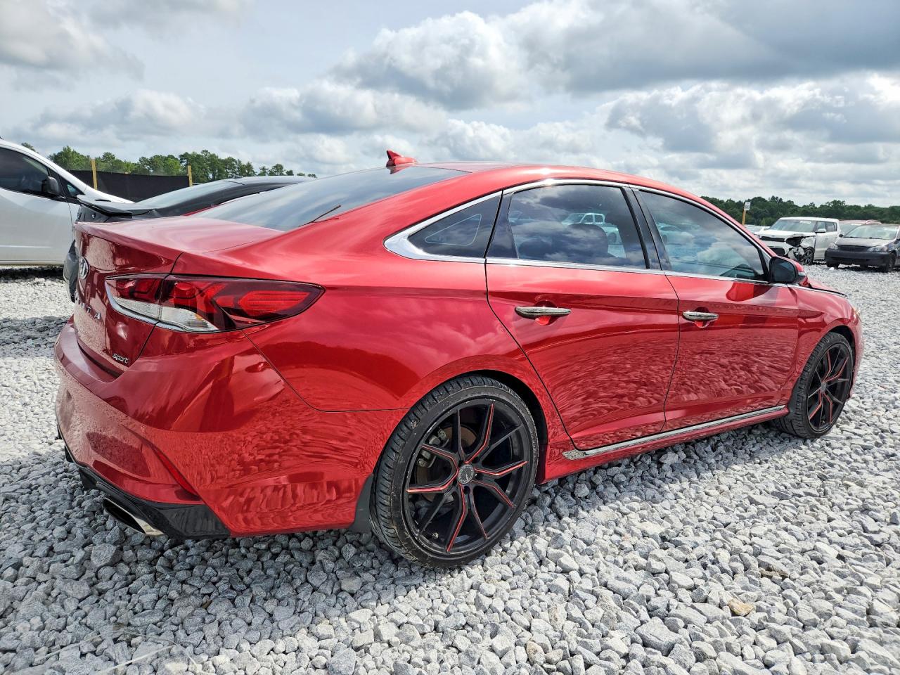 2019 Hyundai Sonata Sport Red vin: 5NPE34AF5KH751205