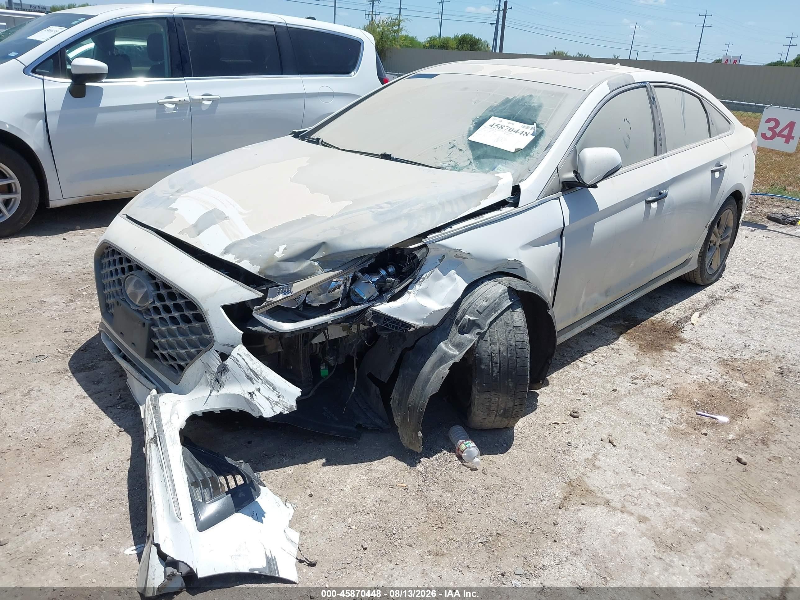 2019 Hyundai Sonata Sport White vin: 5NPE34AF5KH772782
