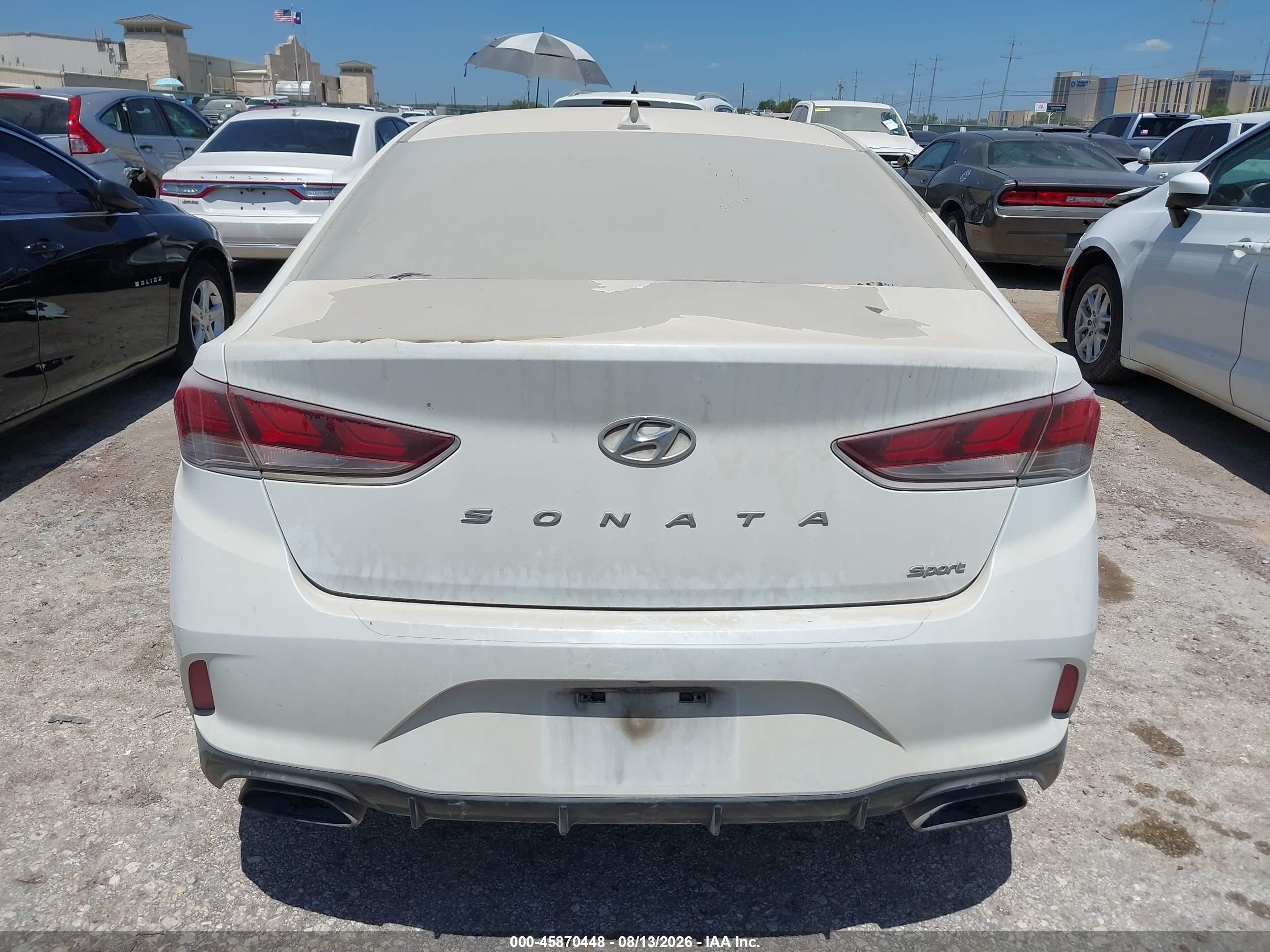 2019 Hyundai Sonata Sport White vin: 5NPE34AF5KH772782