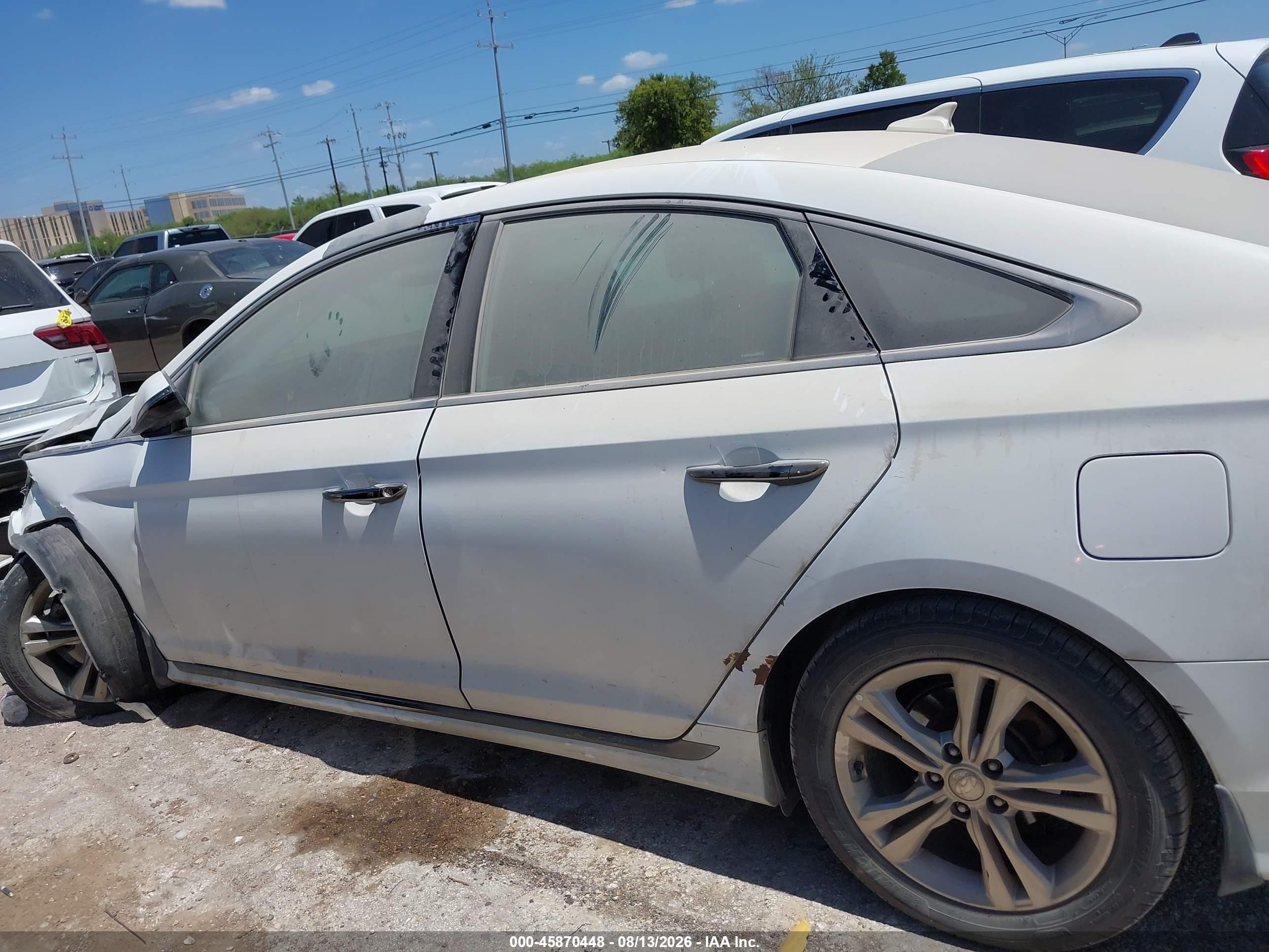 2019 Hyundai Sonata Sport White vin: 5NPE34AF5KH772782