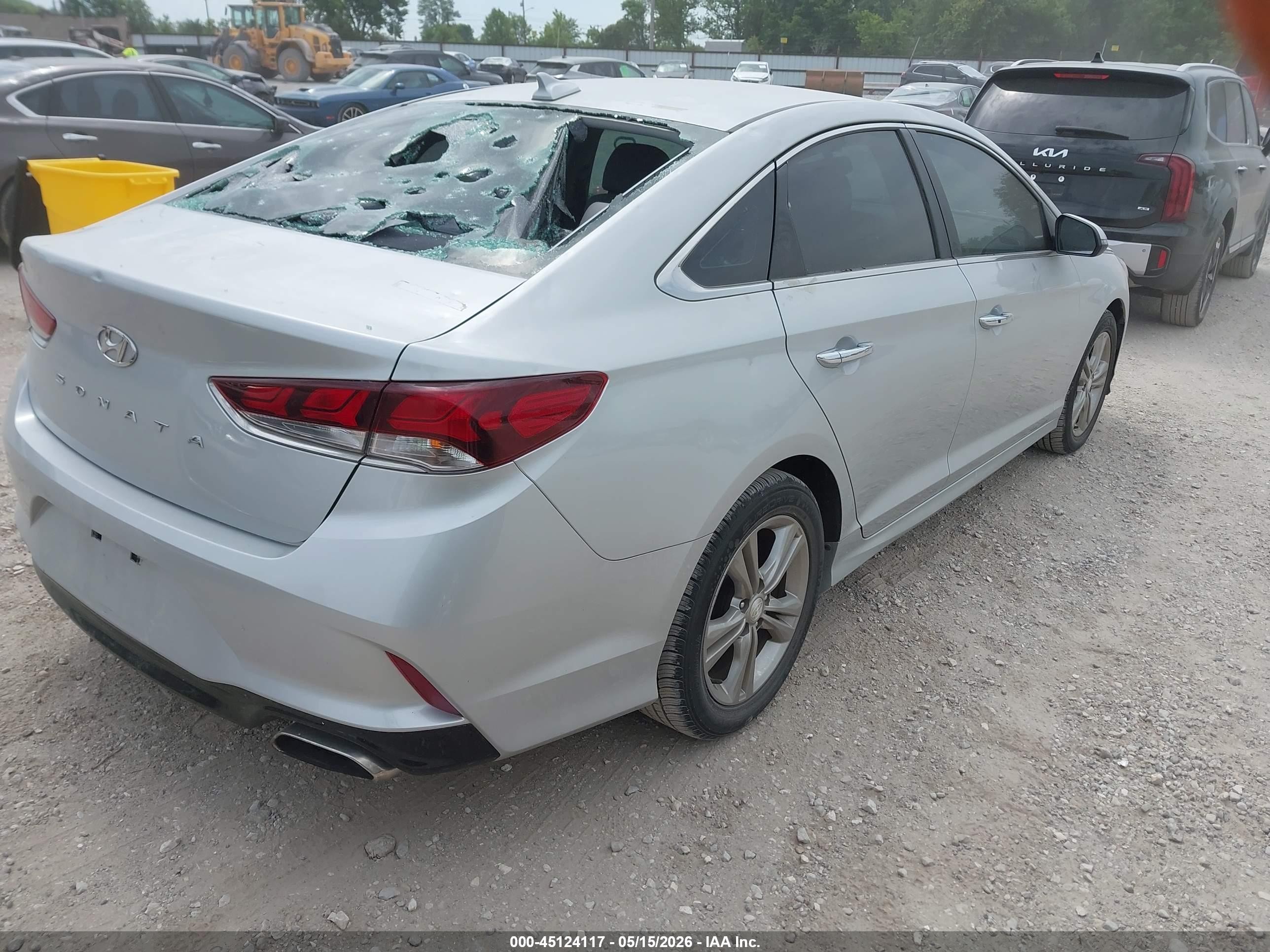 2019 Hyundai Sonata Sel Серебряный vin: 5NPE34AF5KH821754