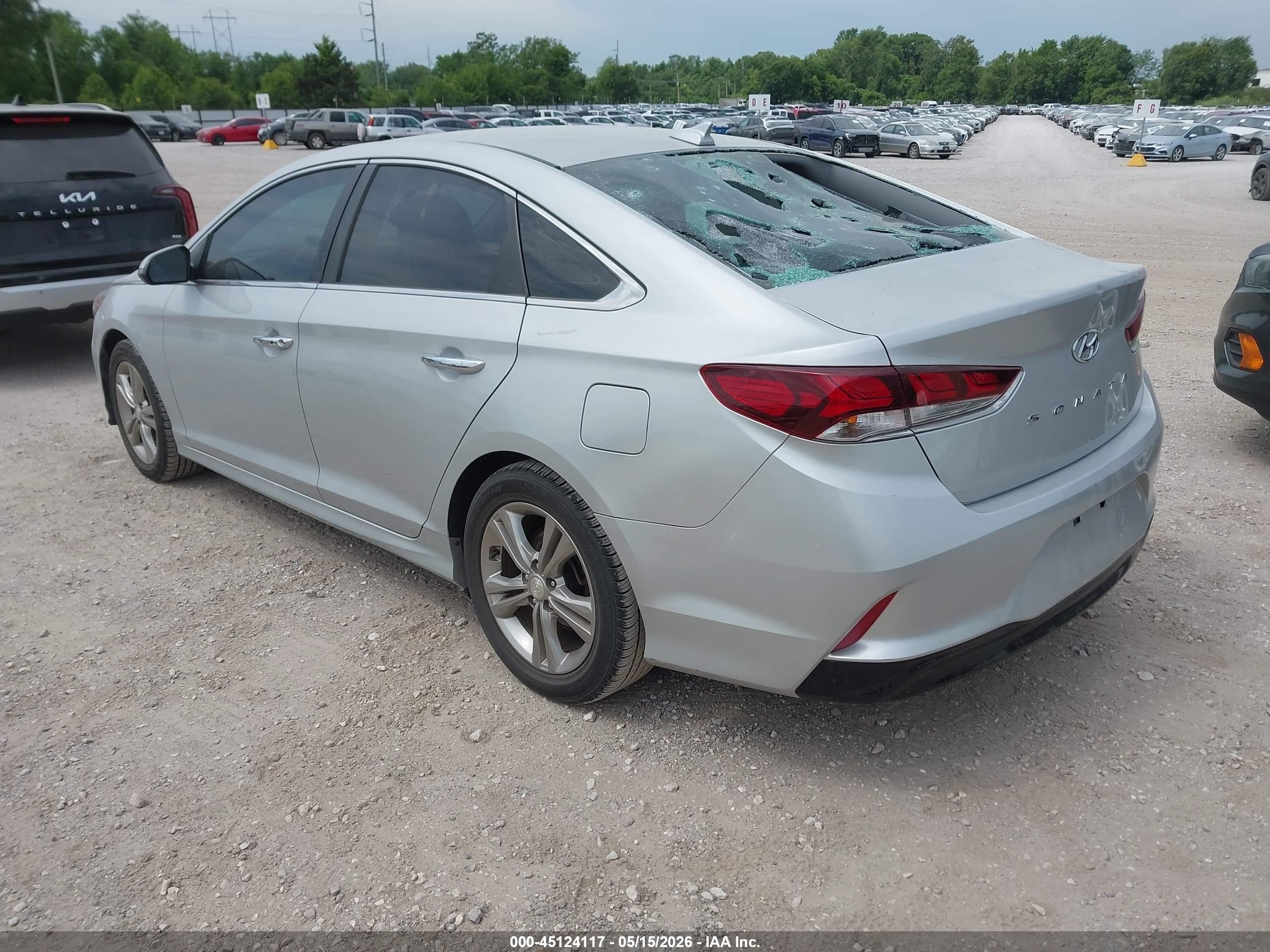 2019 Hyundai Sonata Sel Серебряный vin: 5NPE34AF5KH821754