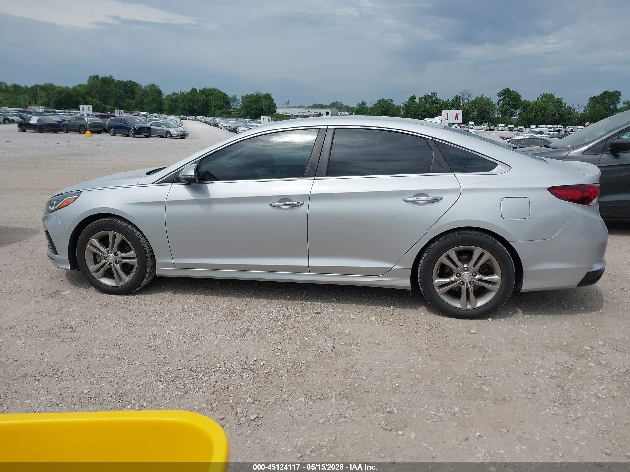 2019 Hyundai Sonata Sel Серебряный vin: 5NPE34AF5KH821754