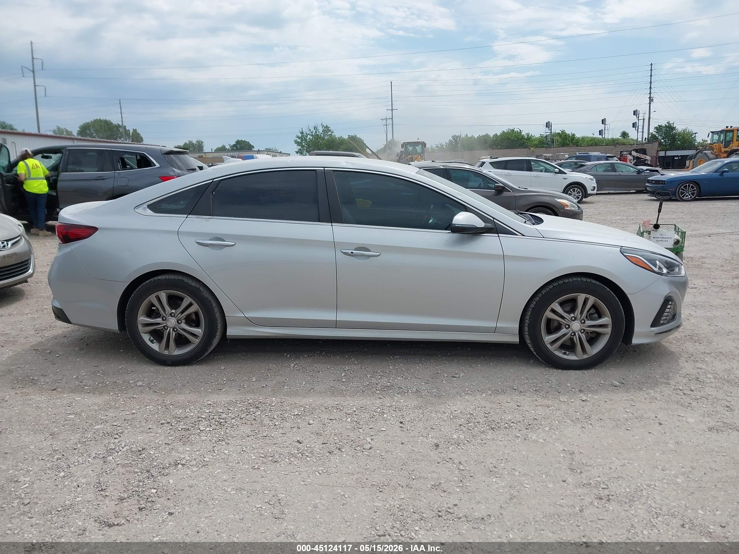 2019 Hyundai Sonata Sel Серебряный vin: 5NPE34AF5KH821754