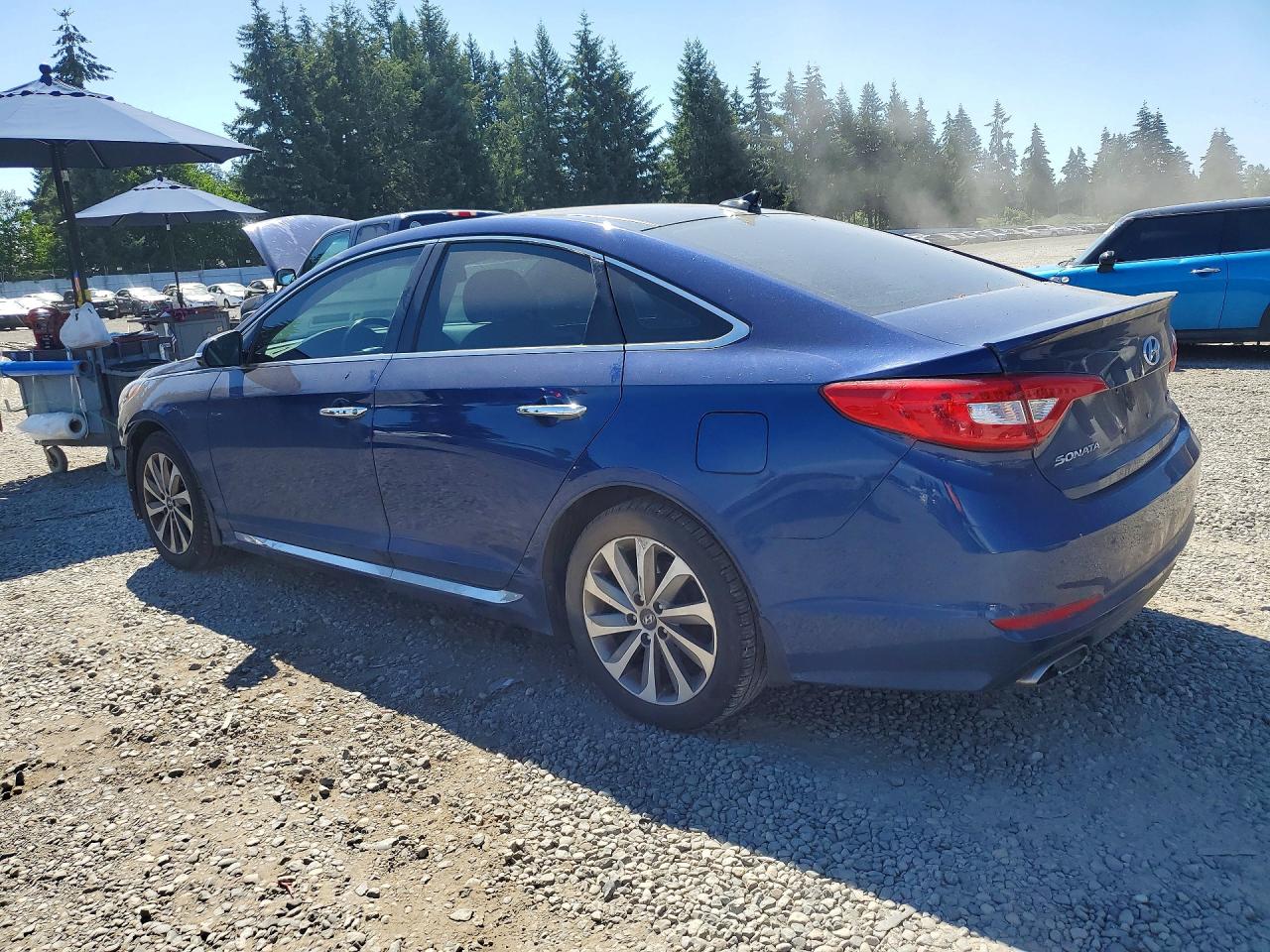 2015 Hyundai Sonata Limited Blue vin: 5NPE34AF6FH014701