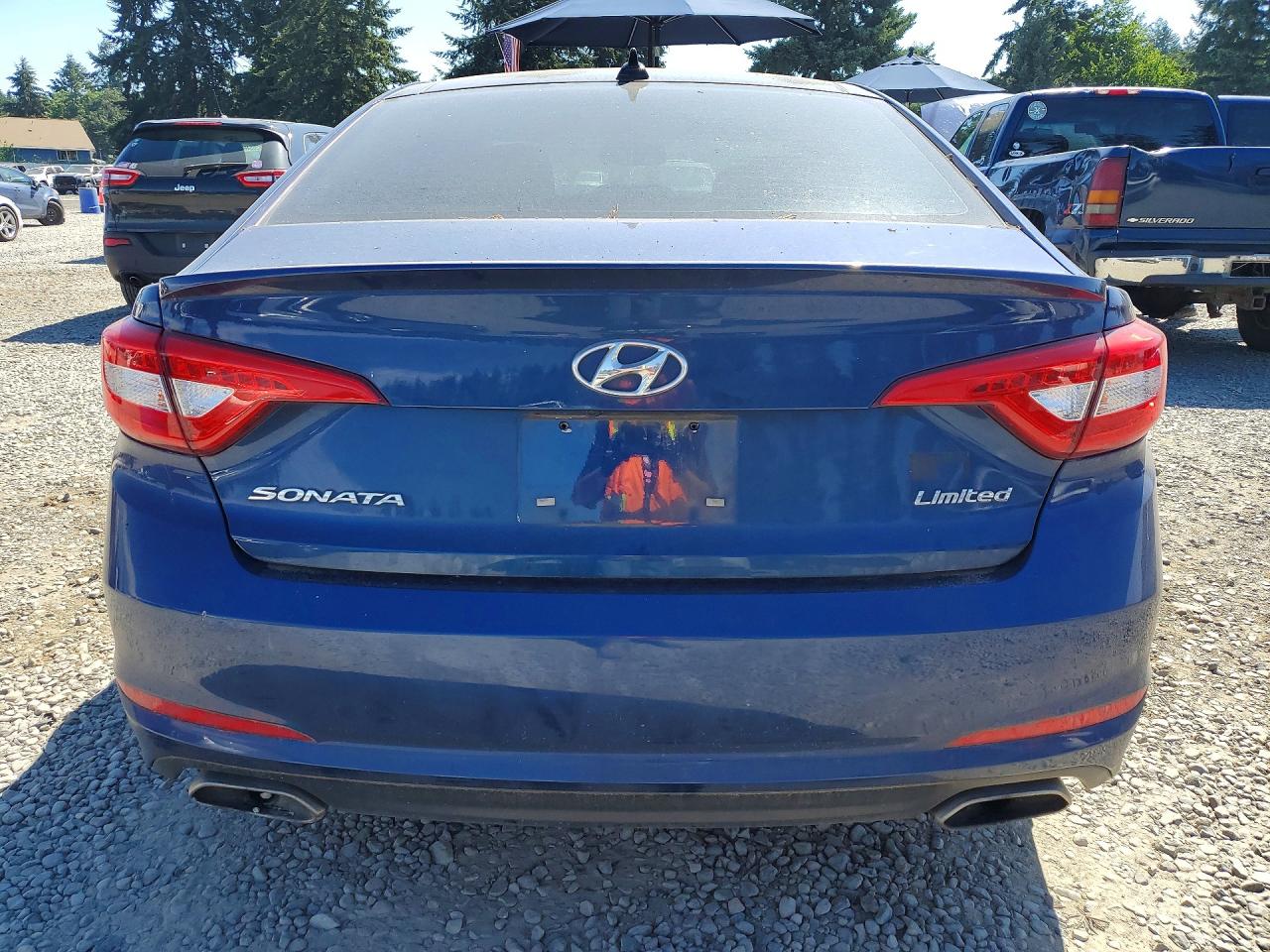 2015 Hyundai Sonata Limited Blue vin: 5NPE34AF6FH014701