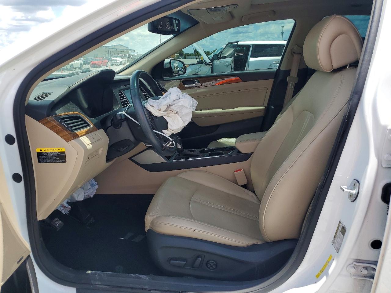 2015 Hyundai Sonata Limited White vin: 5NPE34AF6FH016853
