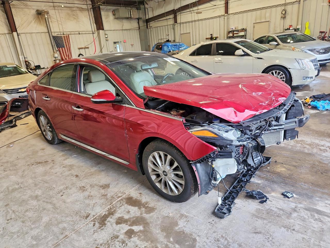 2015 Hyundai Sonata Limited Red vin: 5NPE34AF6FH018991