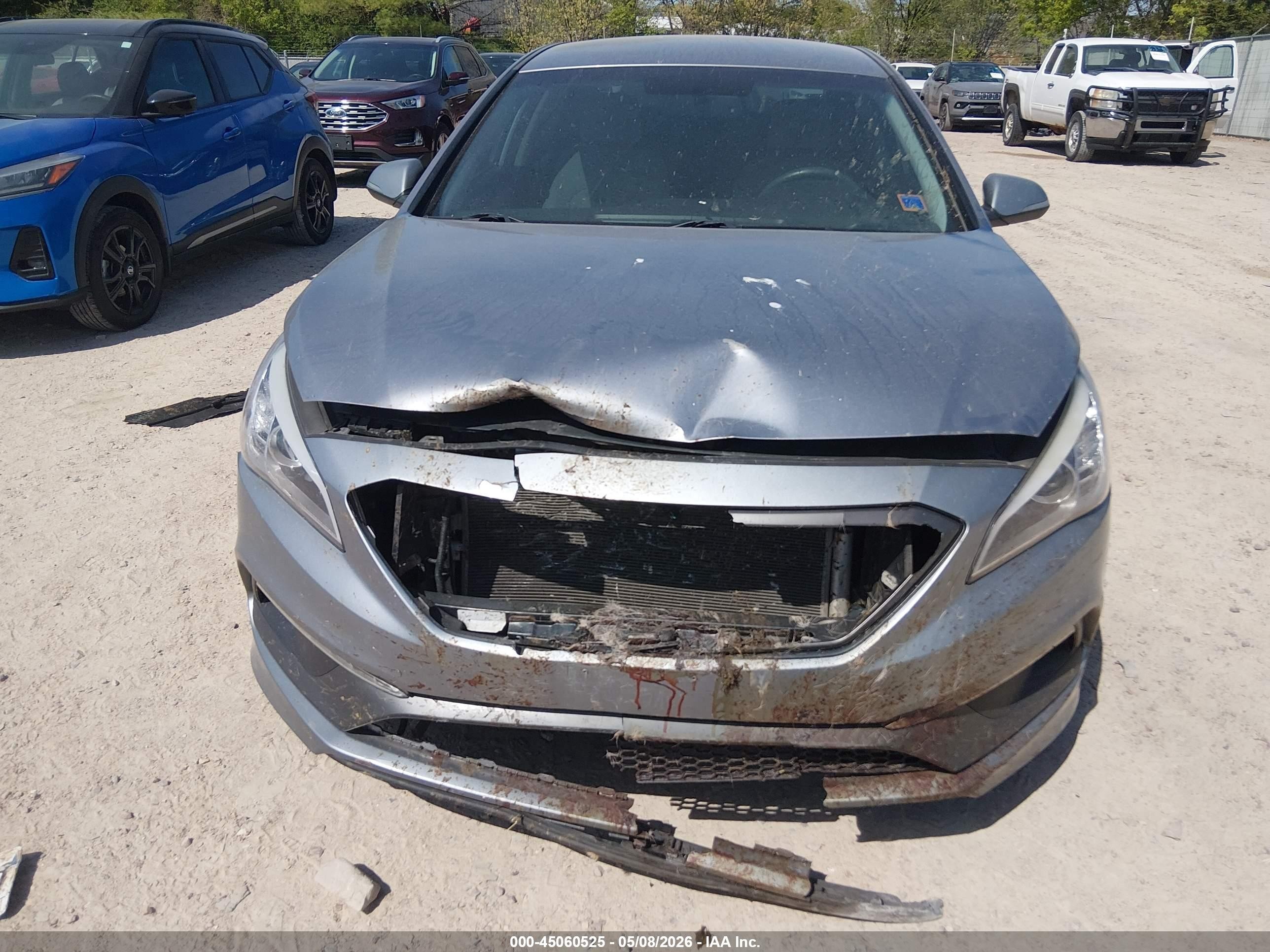 2015 Hyundai Sonata Sport Silver vin: 5NPE34AF6FH023771