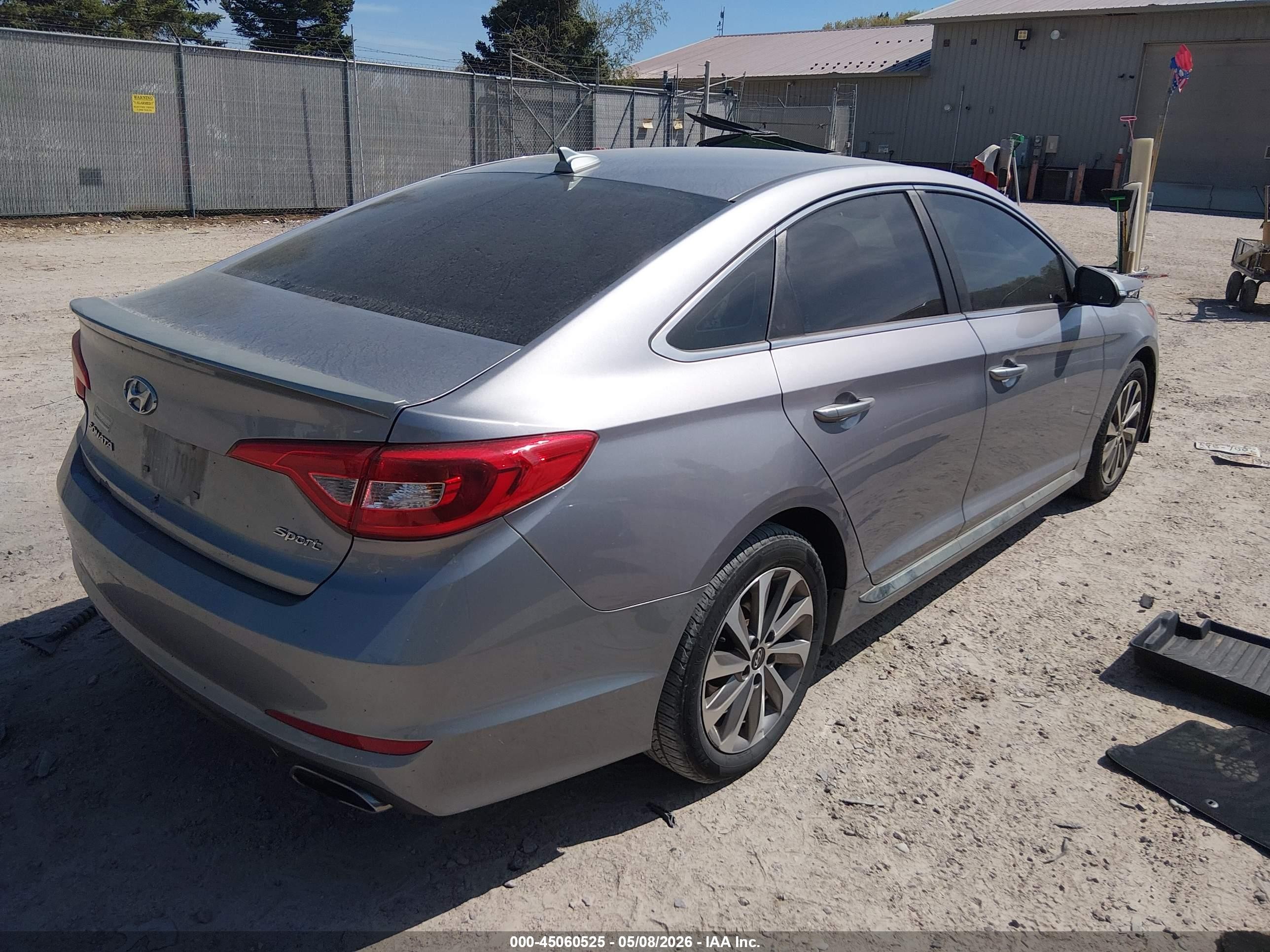 2015 Hyundai Sonata Sport Silver vin: 5NPE34AF6FH023771