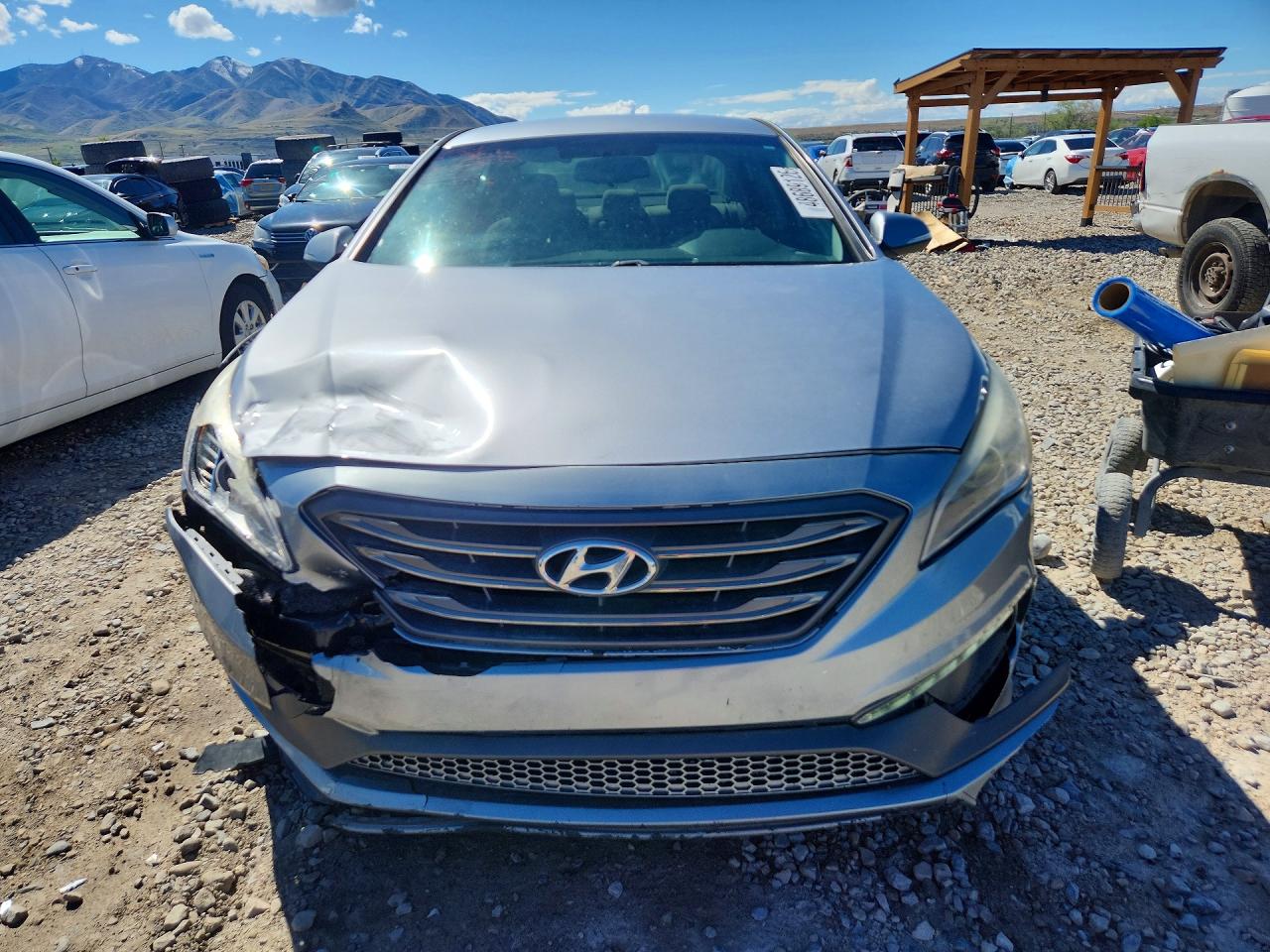2015 Hyundai Sonata Sport Silver vin: 5NPE34AF6FH027805
