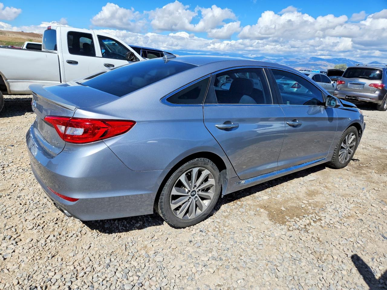 2015 Hyundai Sonata Sport Silver vin: 5NPE34AF6FH027805