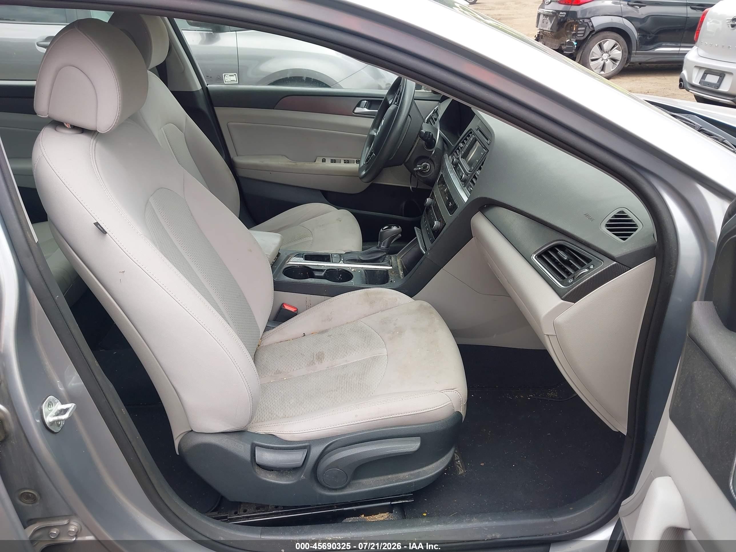 2015 Hyundai Sonata Sport Gray vin: 5NPE34AF6FH027819