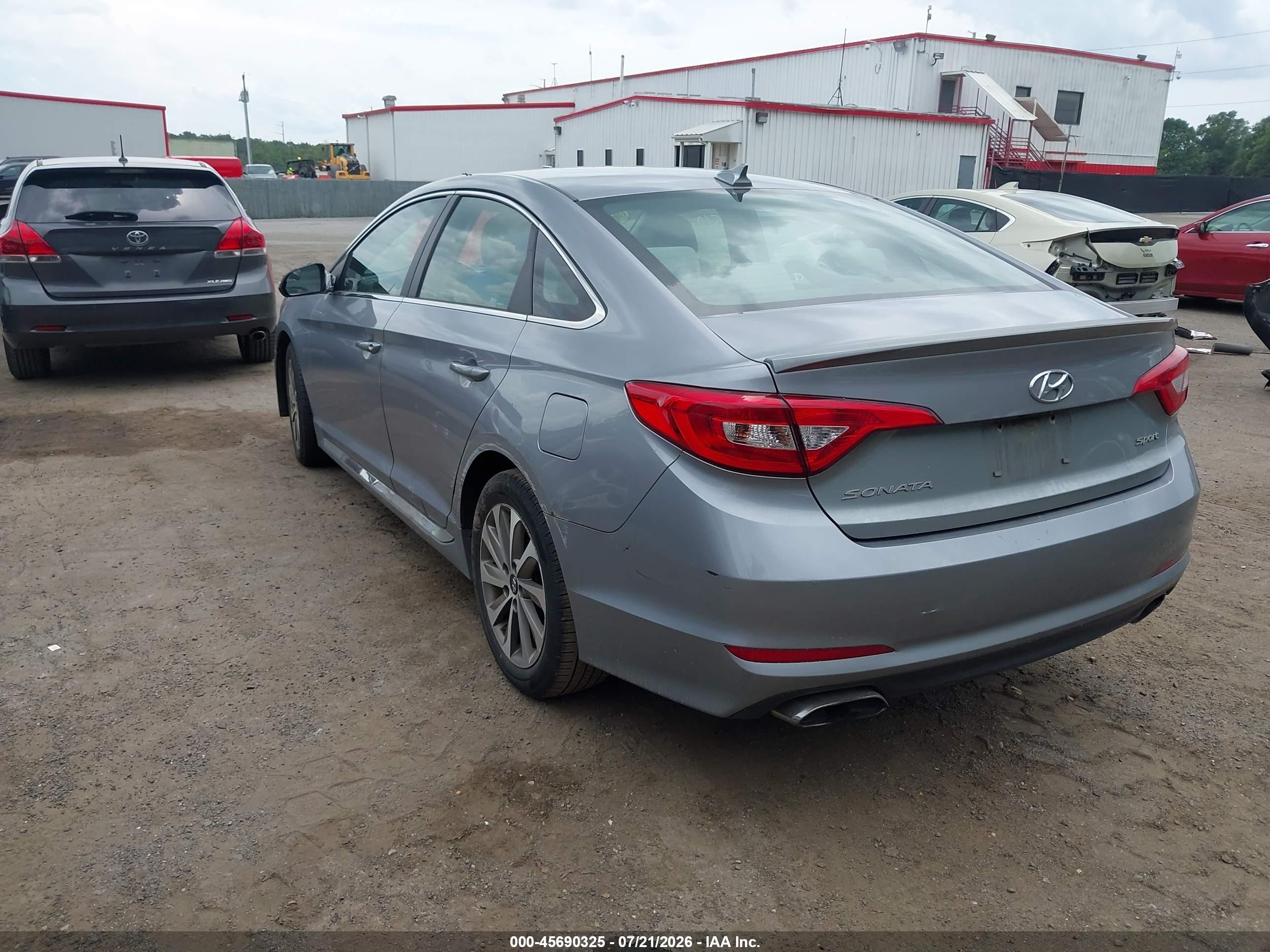 2015 Hyundai Sonata Sport Gray vin: 5NPE34AF6FH027819