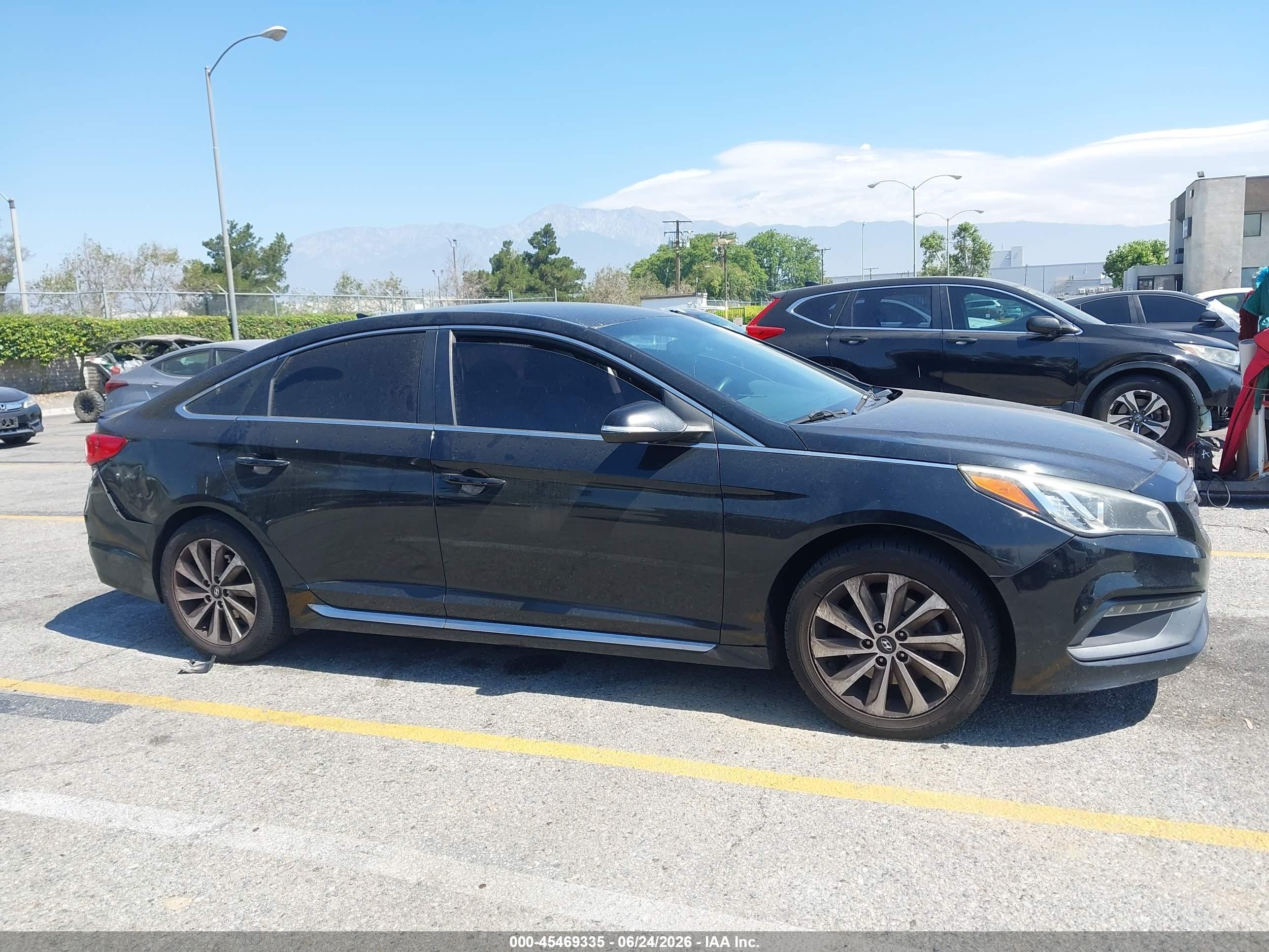 2015 Hyundai Sonata Sport Black vin: 5NPE34AF6FH029554