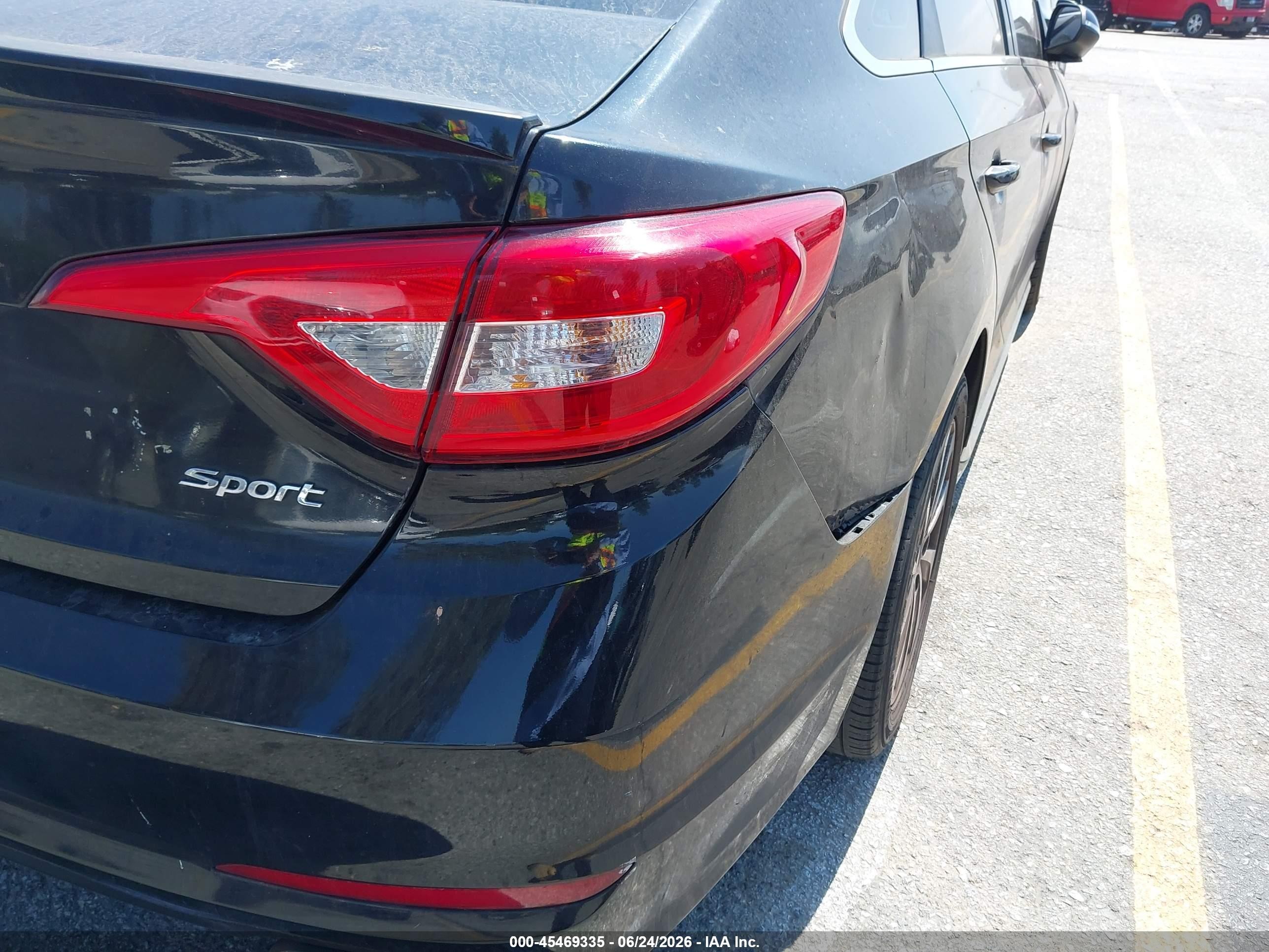 2015 Hyundai Sonata Sport Black vin: 5NPE34AF6FH029554