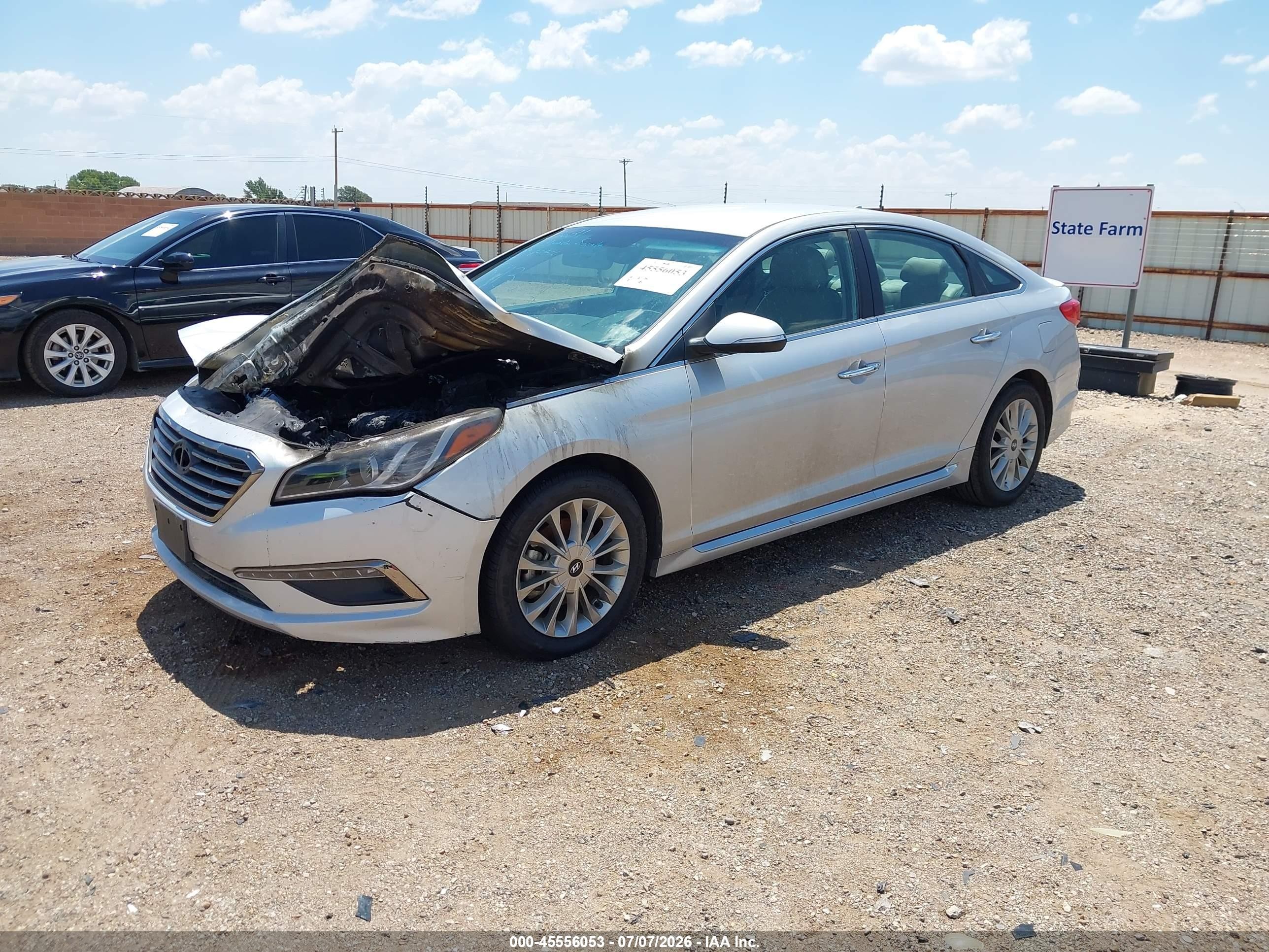 2015 Hyundai Sonata Limited Silver vin: 5NPE34AF6FH035113