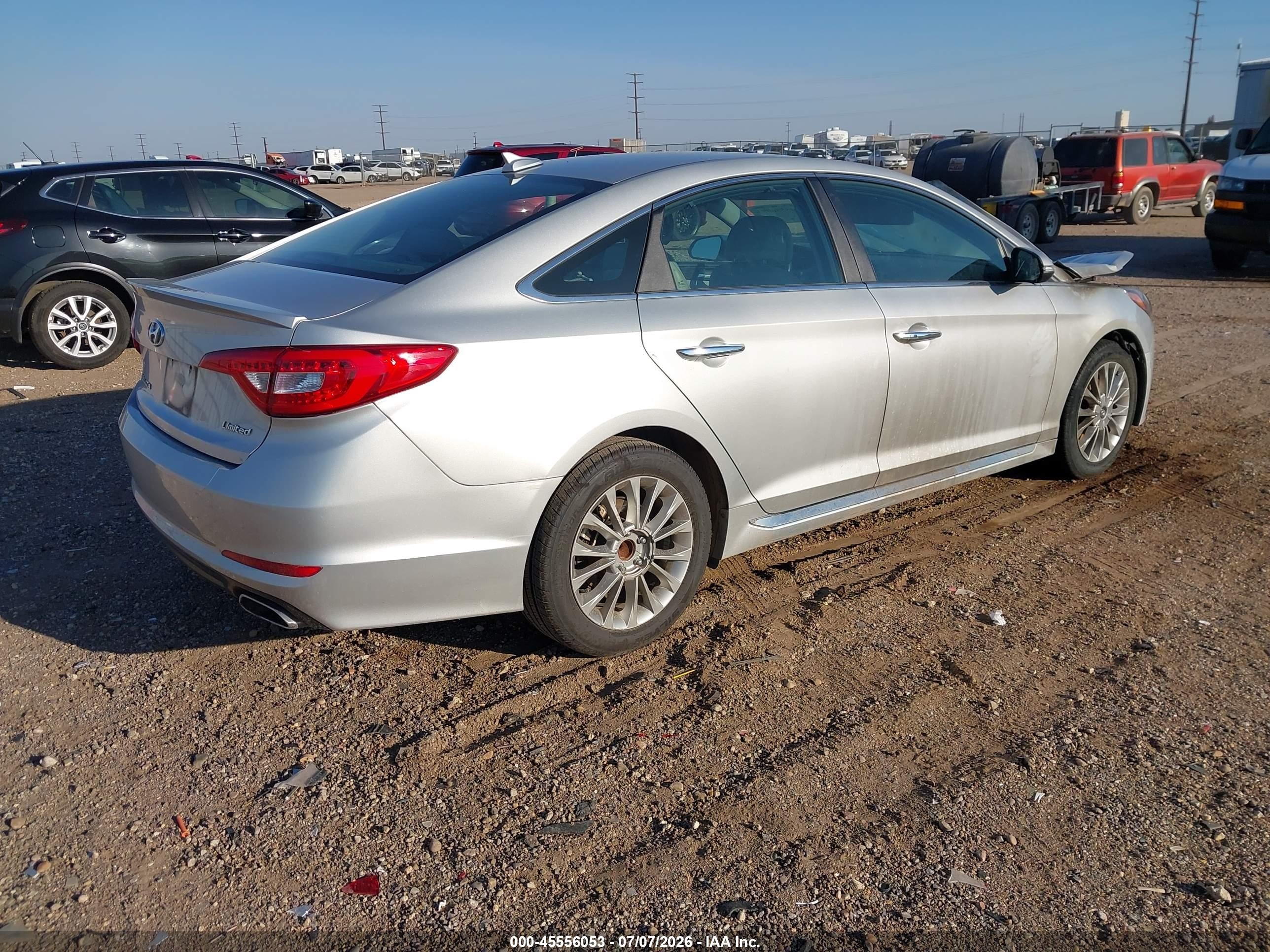 2015 Hyundai Sonata Limited Silver vin: 5NPE34AF6FH035113
