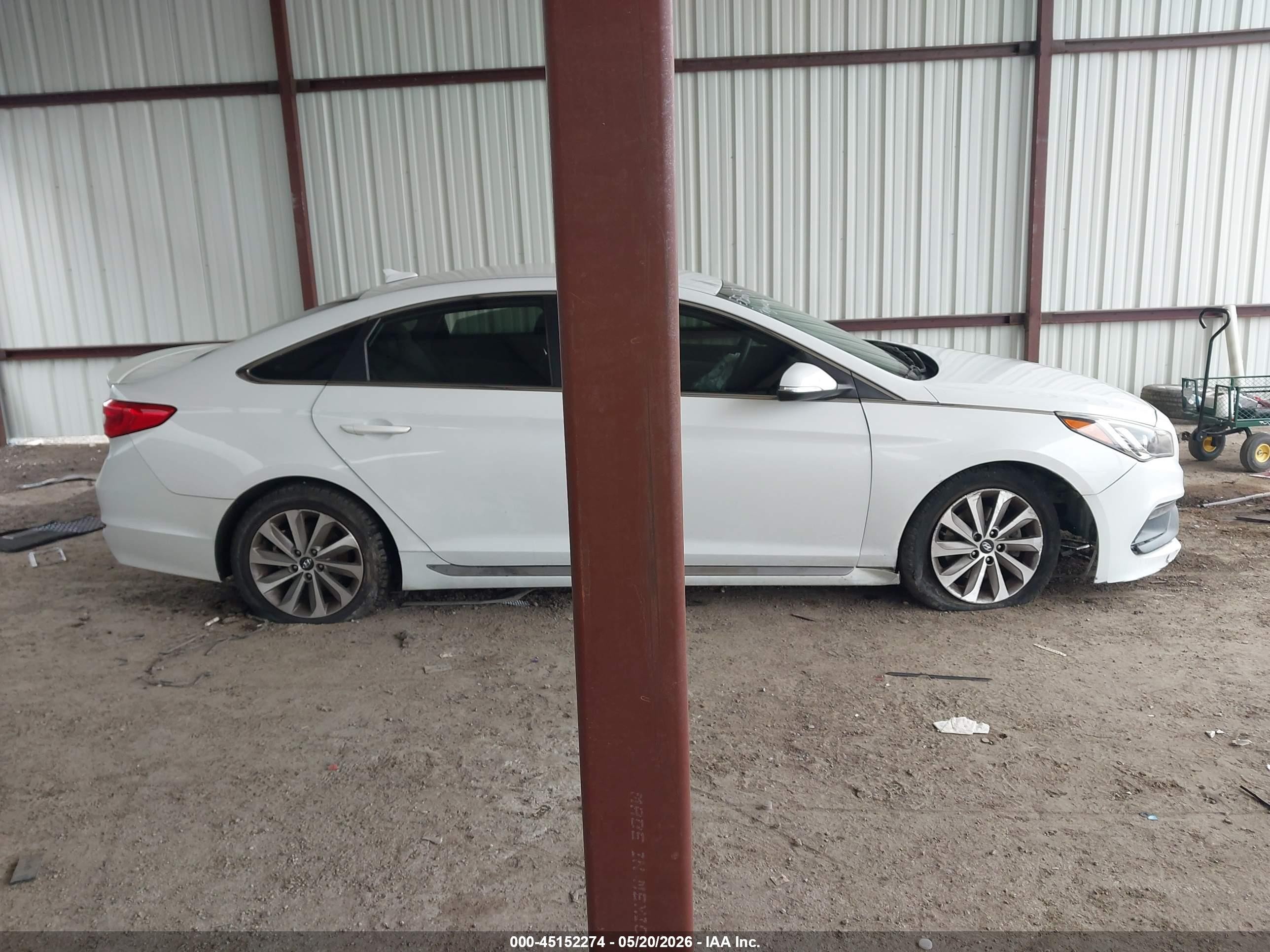 2015 Hyundai Sonata Sport White vin: 5NPE34AF6FH044684
