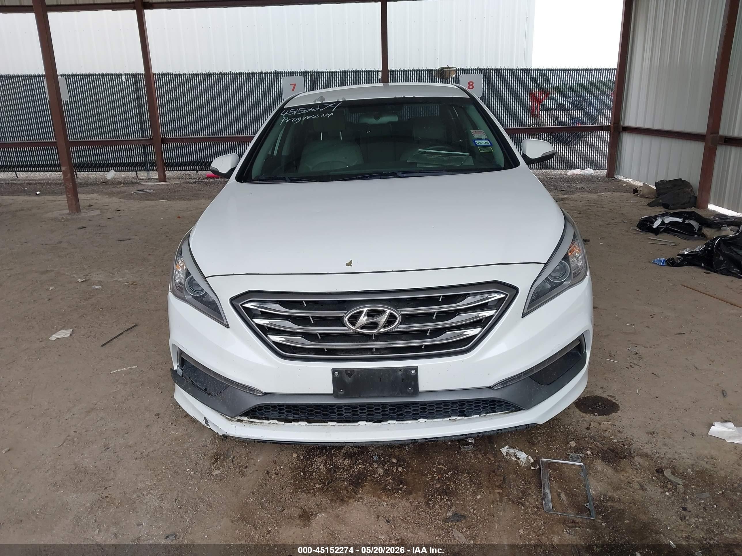 2015 Hyundai Sonata Sport White vin: 5NPE34AF6FH044684