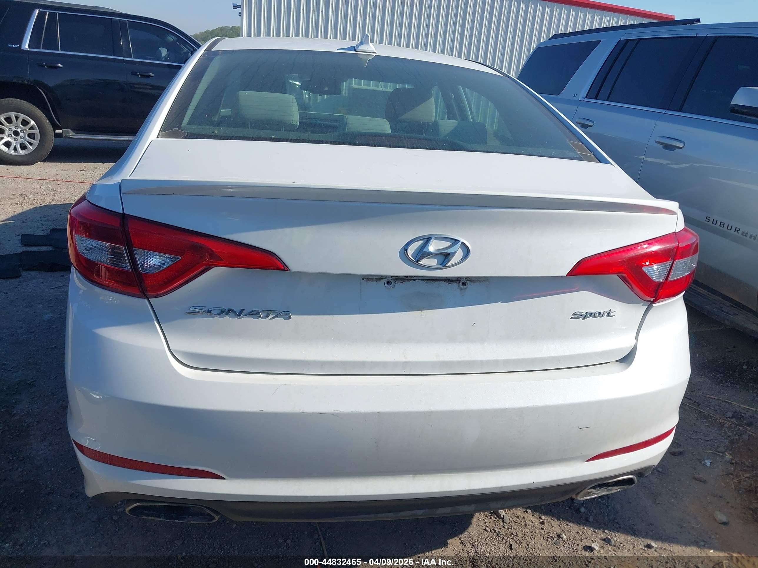 2015 Hyundai Sonata Sport White vin: 5NPE34AF6FH046645