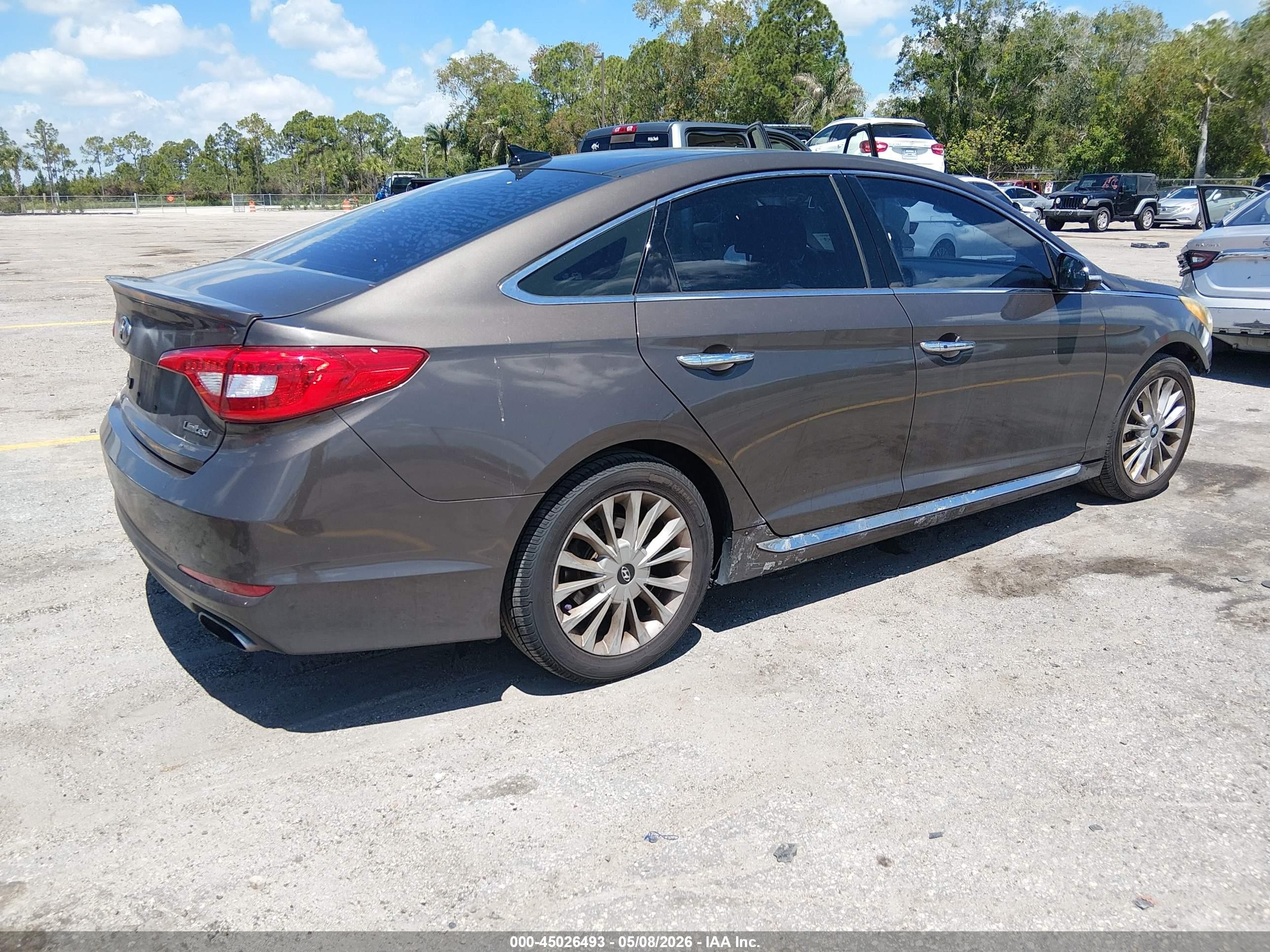 2015 Hyundai Sonata Limited Beige vin: 5NPE34AF6FH047150