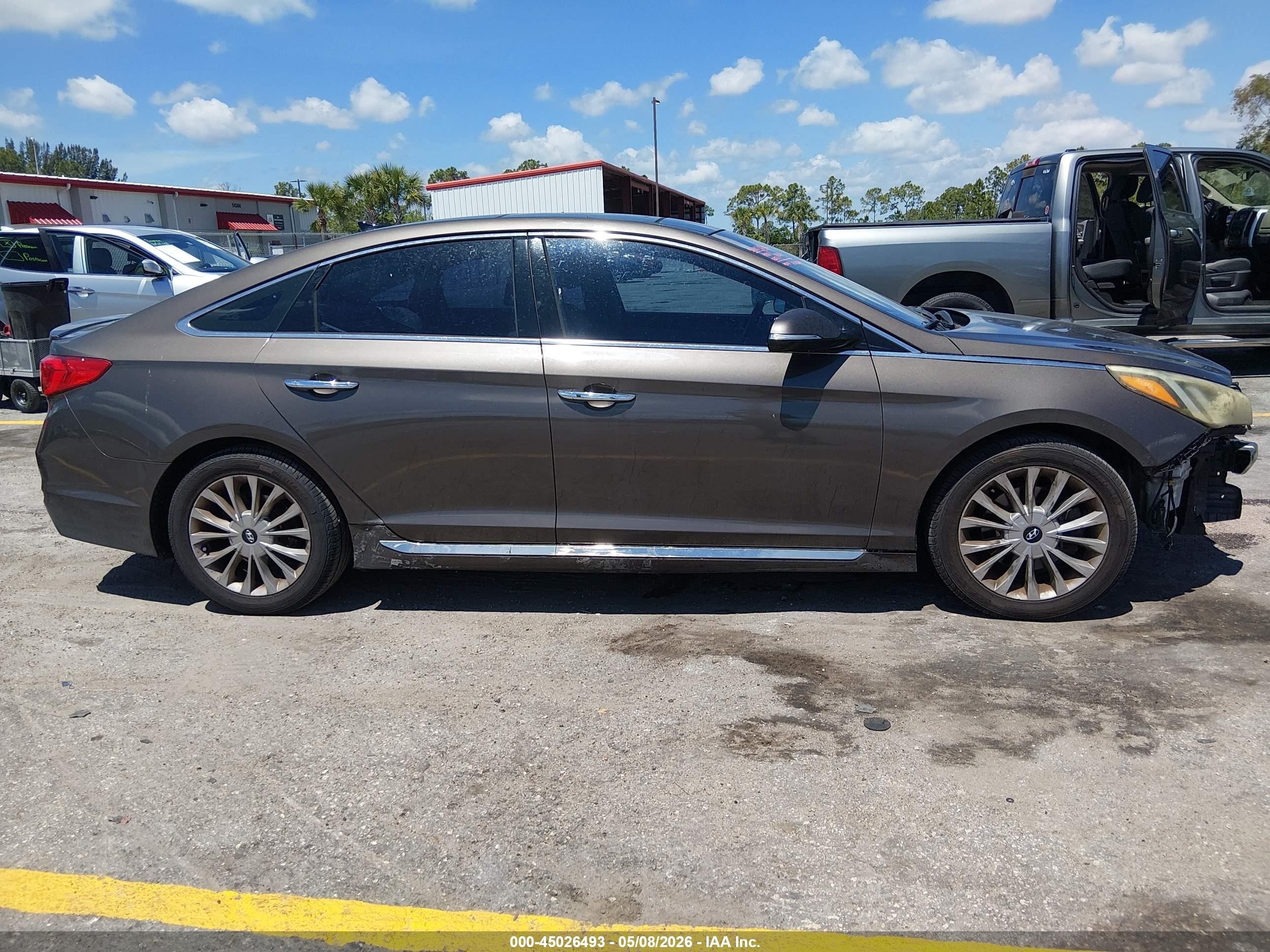 2015 Hyundai Sonata Limited Beige vin: 5NPE34AF6FH047150