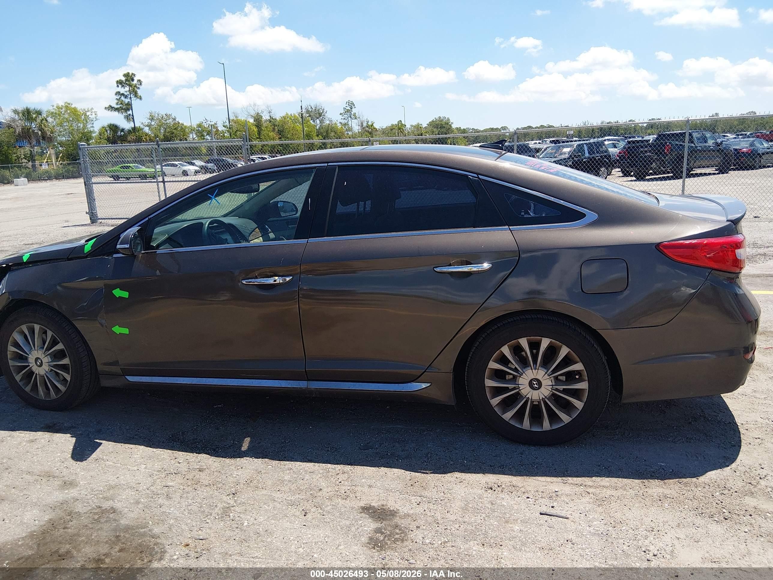 2015 Hyundai Sonata Limited Beige vin: 5NPE34AF6FH047150