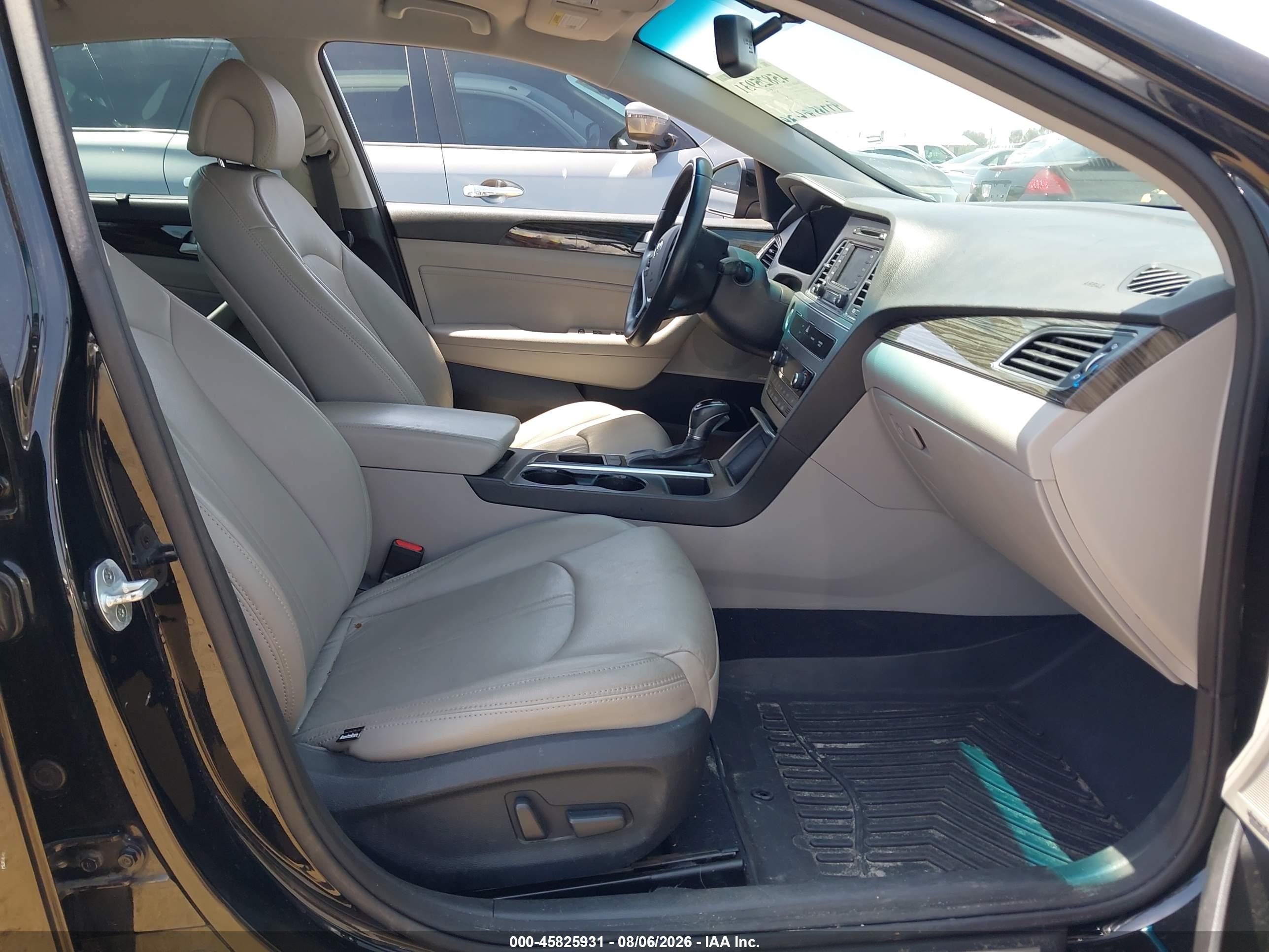 2015 Hyundai Sonata Limited Black vin: 5NPE34AF6FH050047