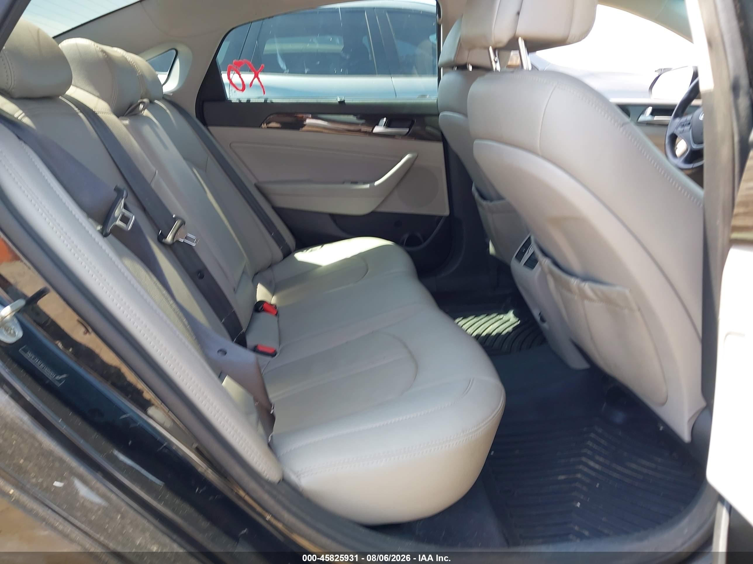 2015 Hyundai Sonata Limited Black vin: 5NPE34AF6FH050047