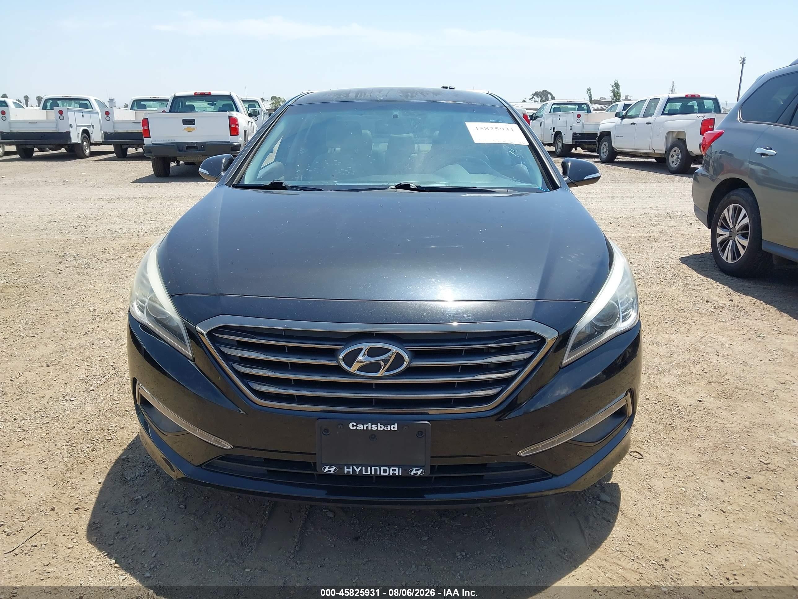 2015 Hyundai Sonata Limited Black vin: 5NPE34AF6FH050047