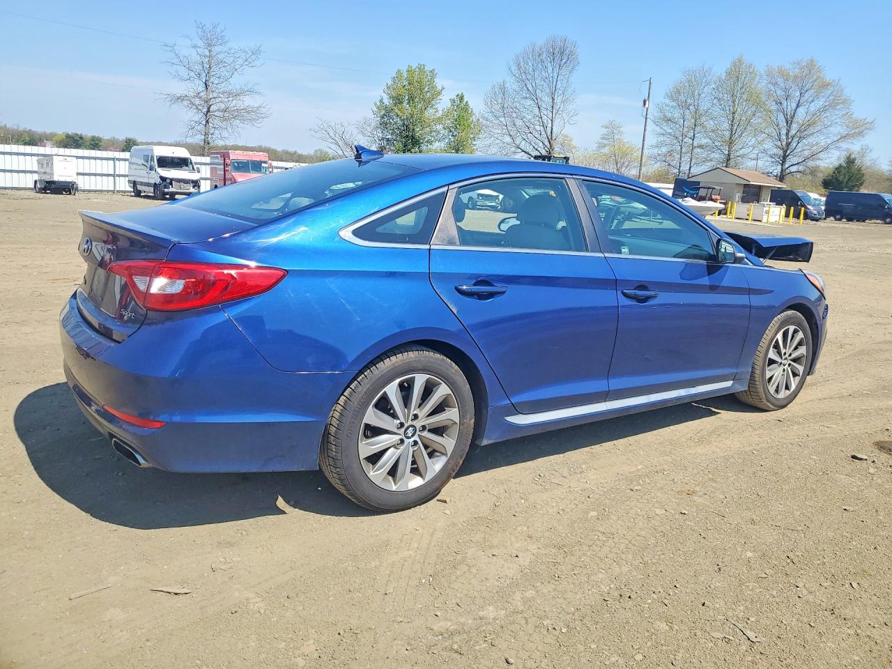 2015 Hyundai Sonata Sport Blue vin: 5NPE34AF6FH051148
