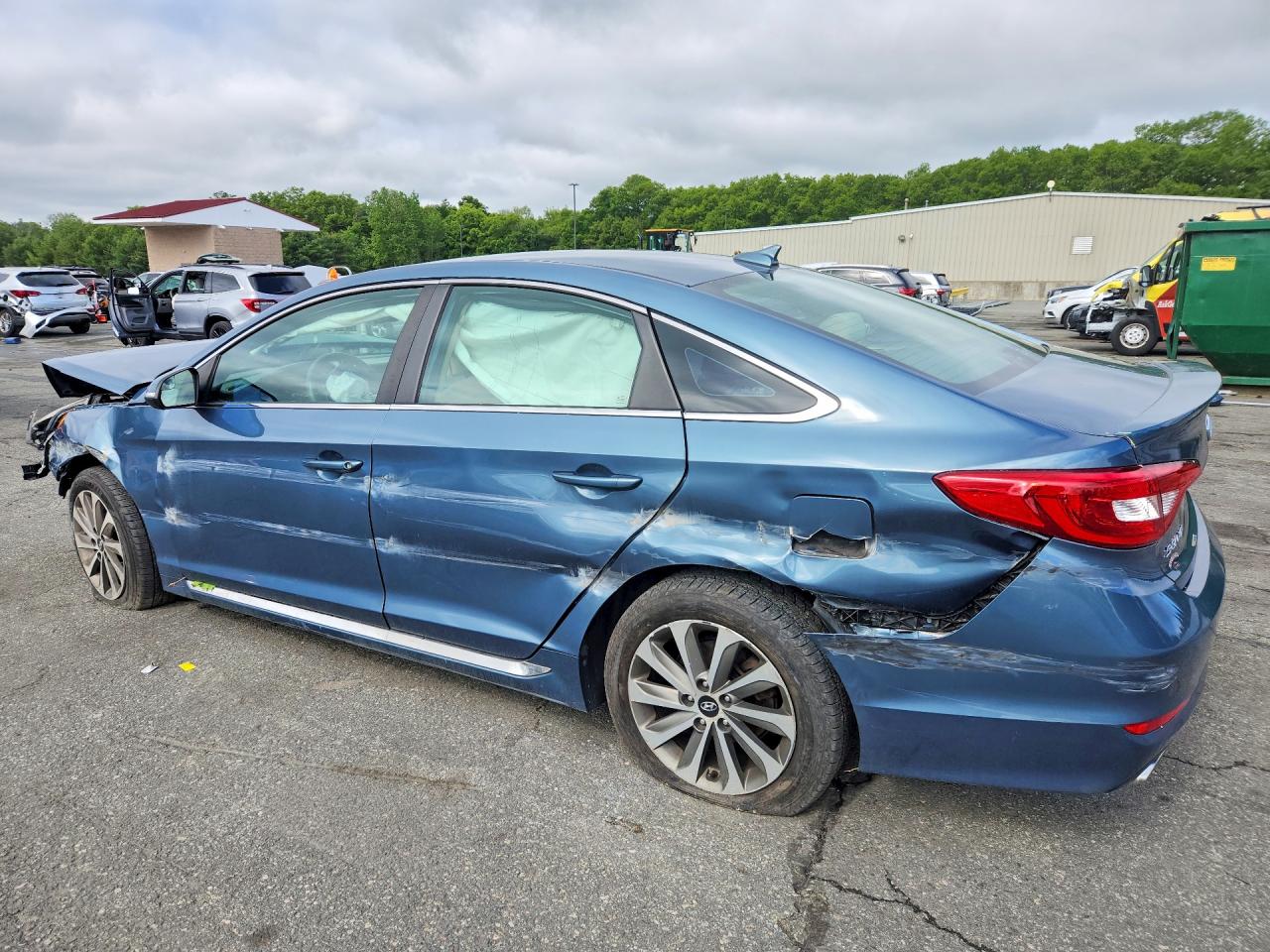 2015 Hyundai Sonata Sport Blue vin: 5NPE34AF6FH052364