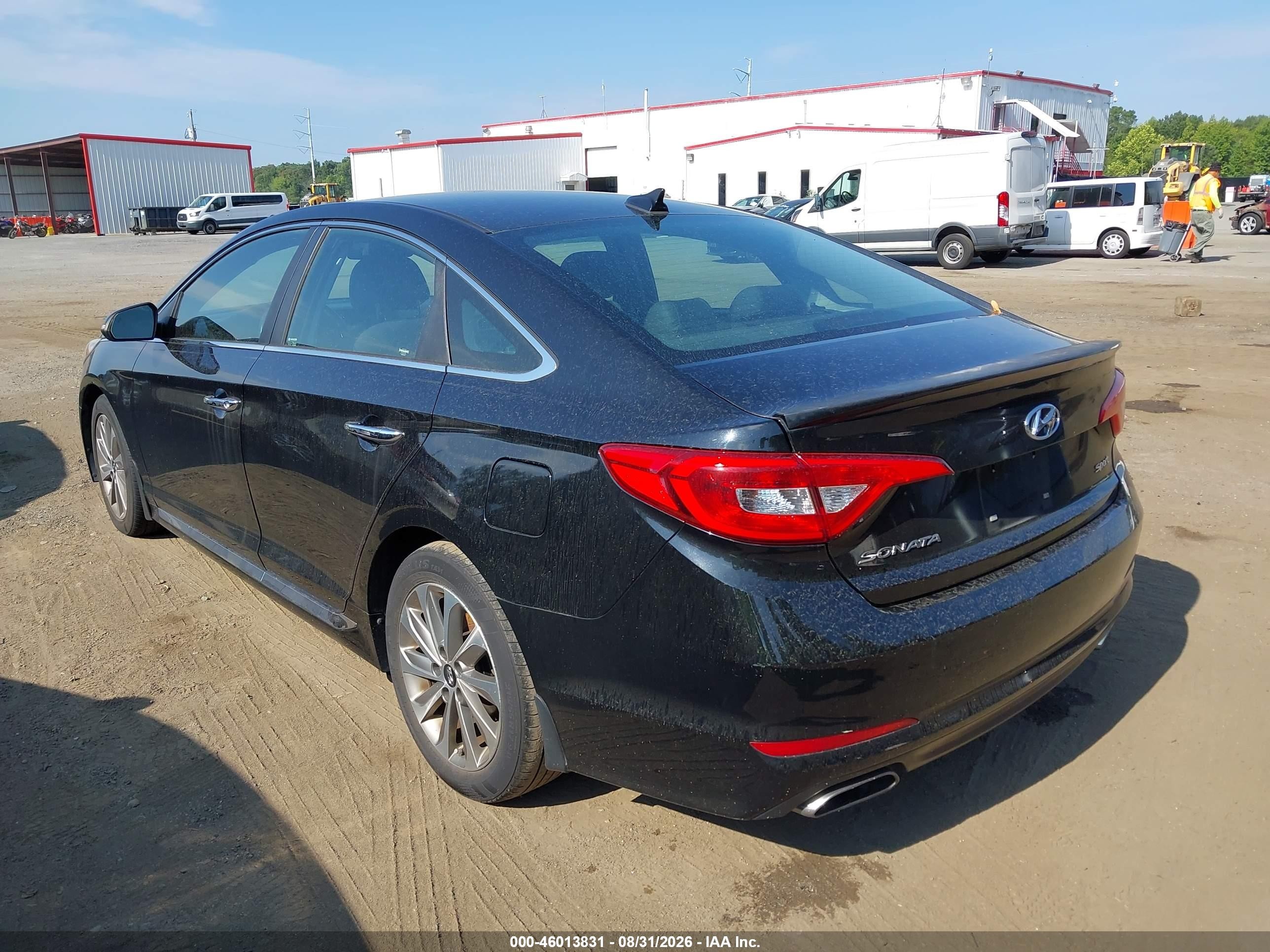 2015 Hyundai Sonata Sport Black vin: 5NPE34AF6FH077944
