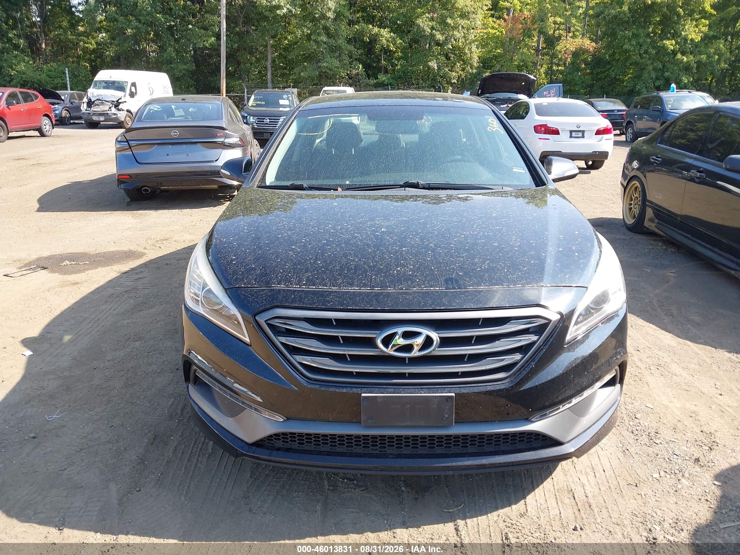 2015 Hyundai Sonata Sport Black vin: 5NPE34AF6FH077944