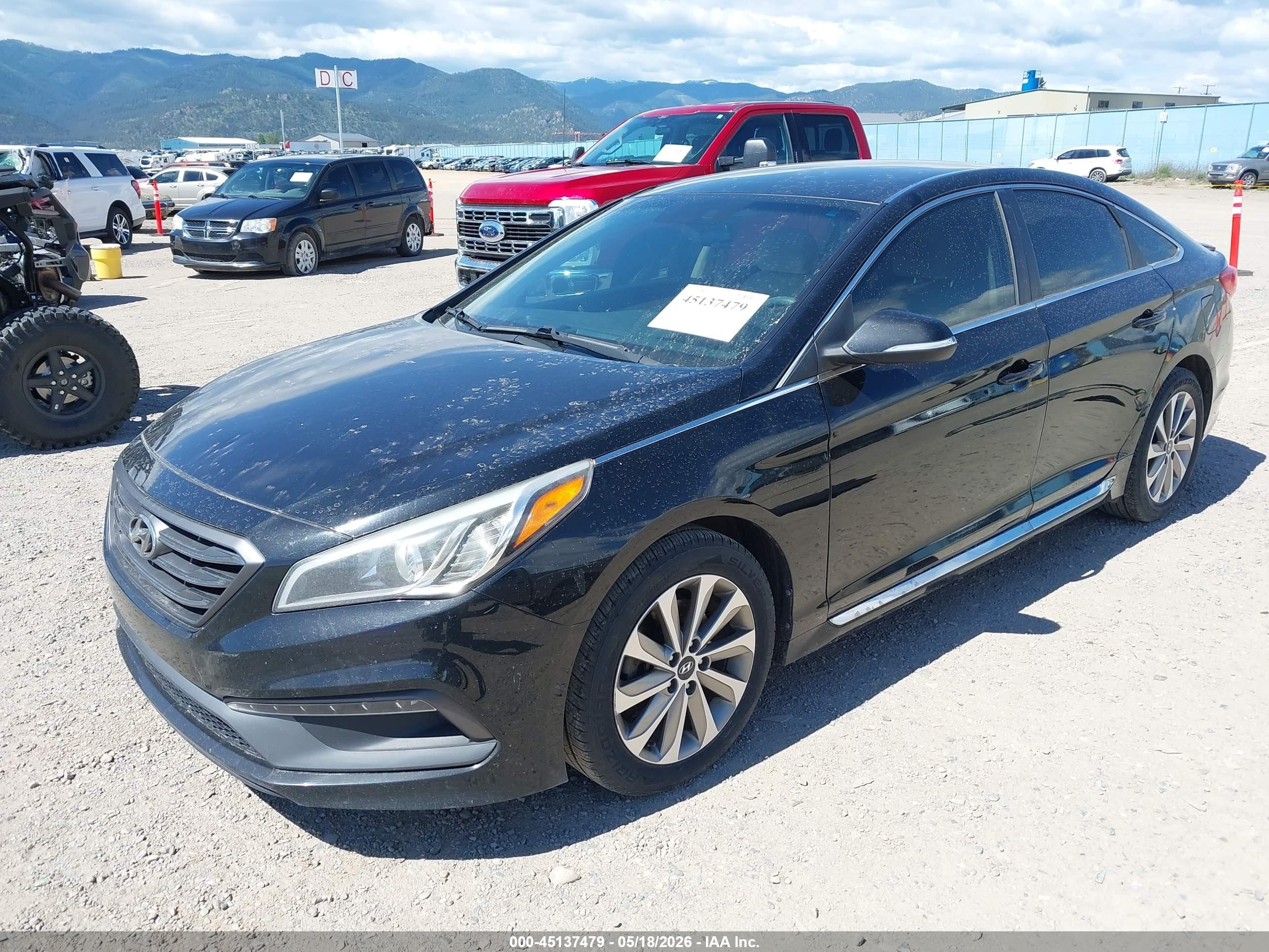 2015 Hyundai Sonata Sport Black vin: 5NPE34AF6FH084750