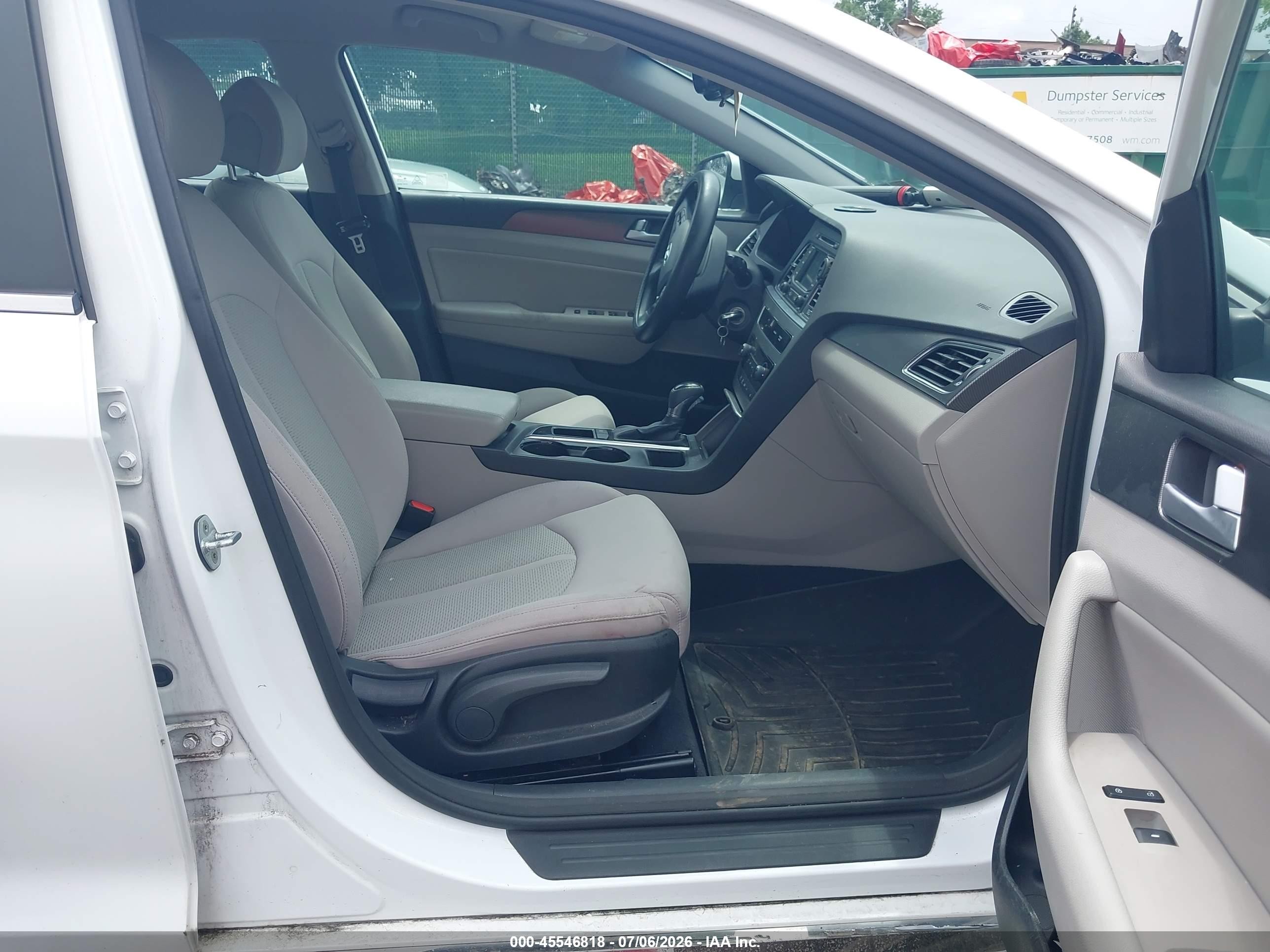 2015 Hyundai Sonata Sport Белый vin: 5NPE34AF6FH089611