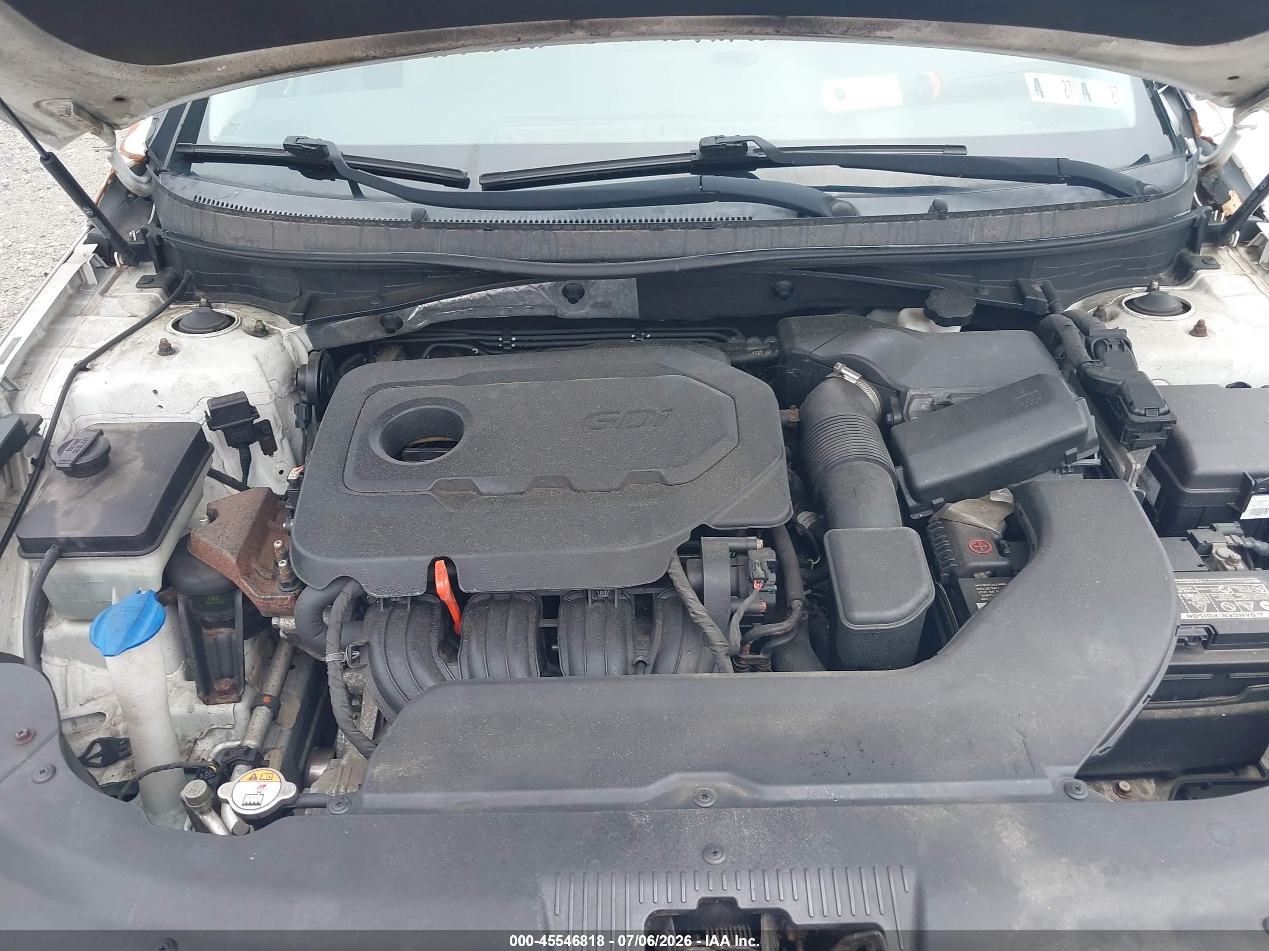 2015 Hyundai Sonata Sport Белый vin: 5NPE34AF6FH089611