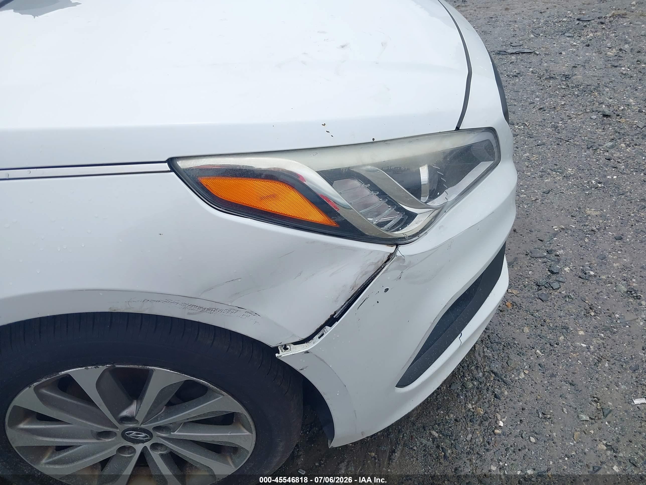 2015 Hyundai Sonata Sport Белый vin: 5NPE34AF6FH089611