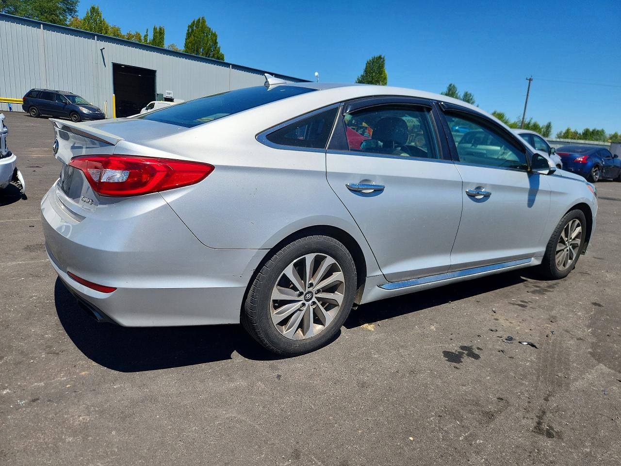 2015 Hyundai Sonata Sport Silver vin: 5NPE34AF6FH091133
