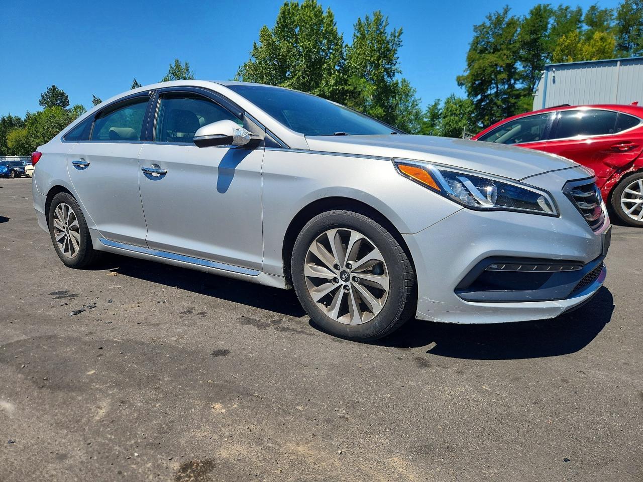 2015 Hyundai Sonata Sport Silver vin: 5NPE34AF6FH091133