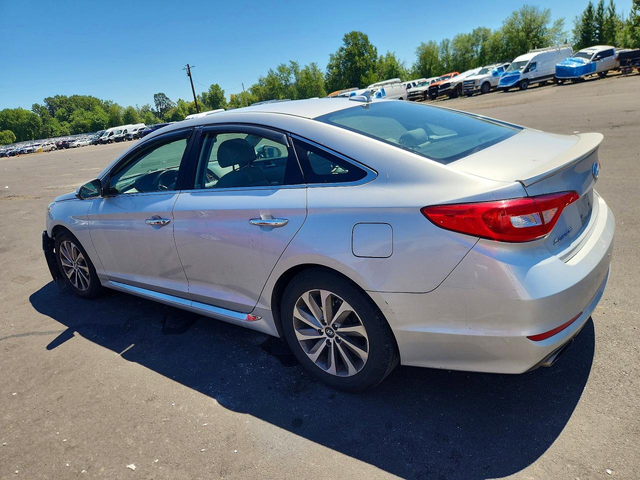 2015 Hyundai Sonata Sport Silver vin: 5NPE34AF6FH091133