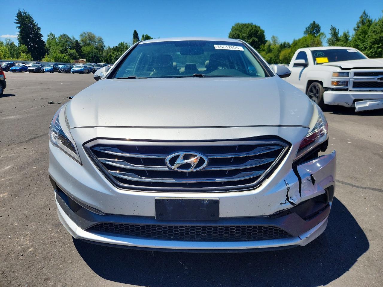 2015 Hyundai Sonata Sport Silver vin: 5NPE34AF6FH091133