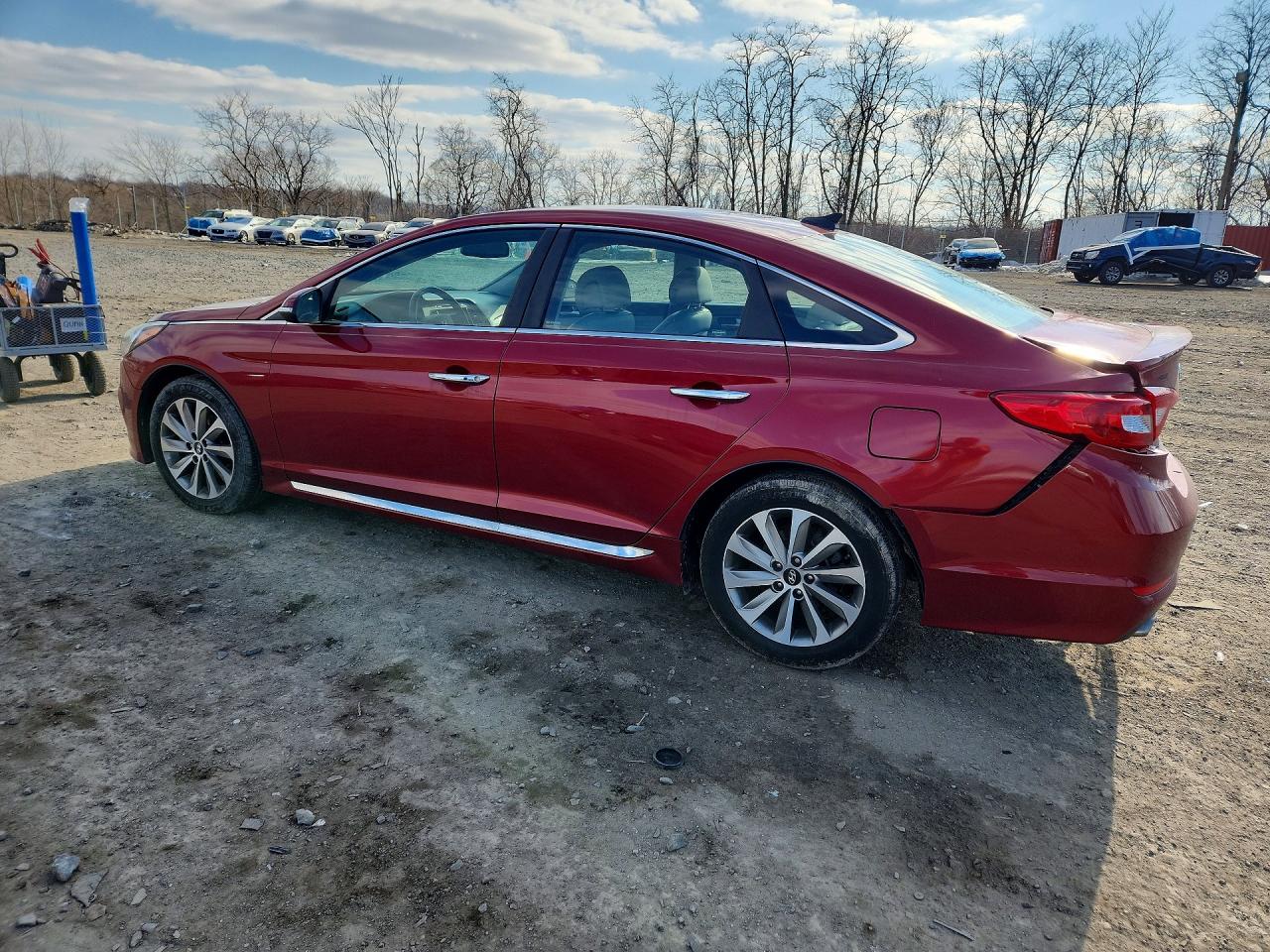 2015 Hyundai Sonata Sport Red vin: 5NPE34AF6FH094243
