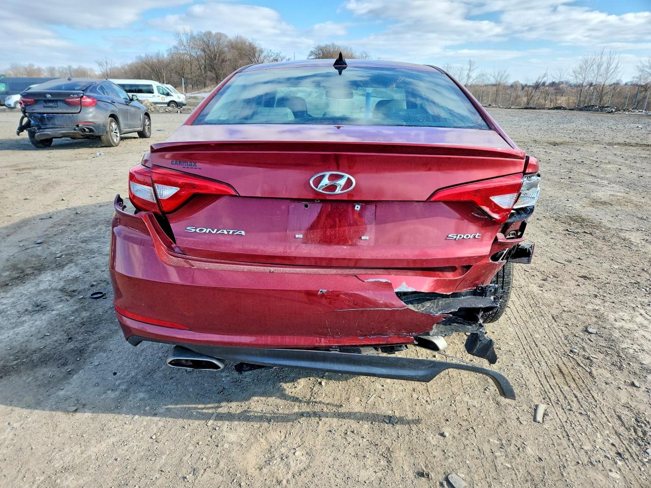 2015 Hyundai Sonata Sport Red vin: 5NPE34AF6FH094243