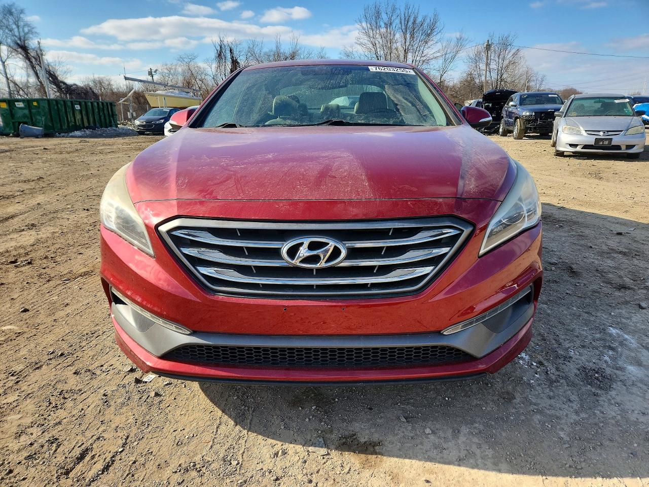 2015 Hyundai Sonata Sport Red vin: 5NPE34AF6FH094243