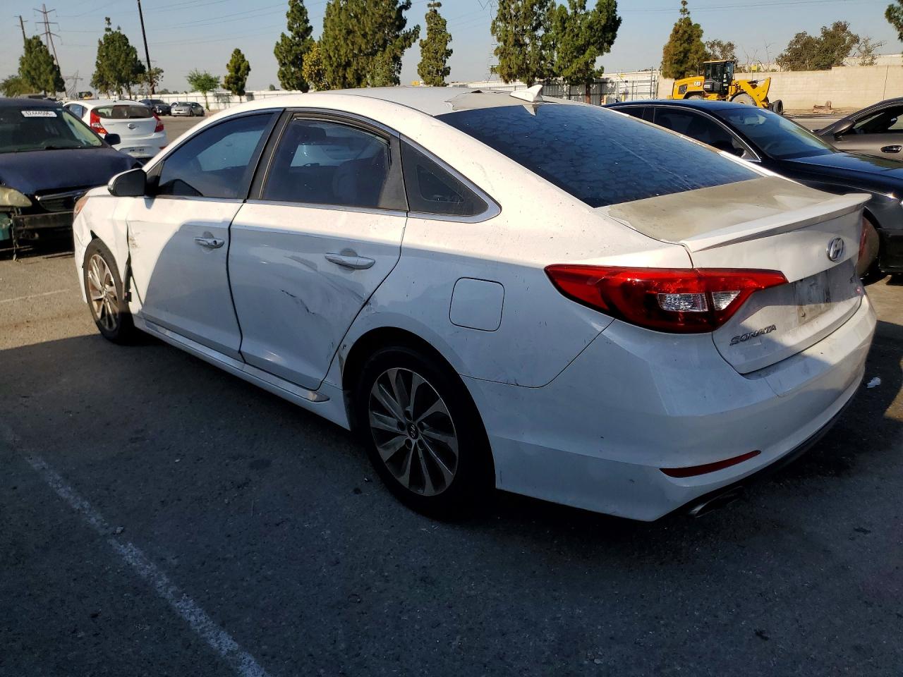 2015 Hyundai Sonata Sport White vin: 5NPE34AF6FH097739